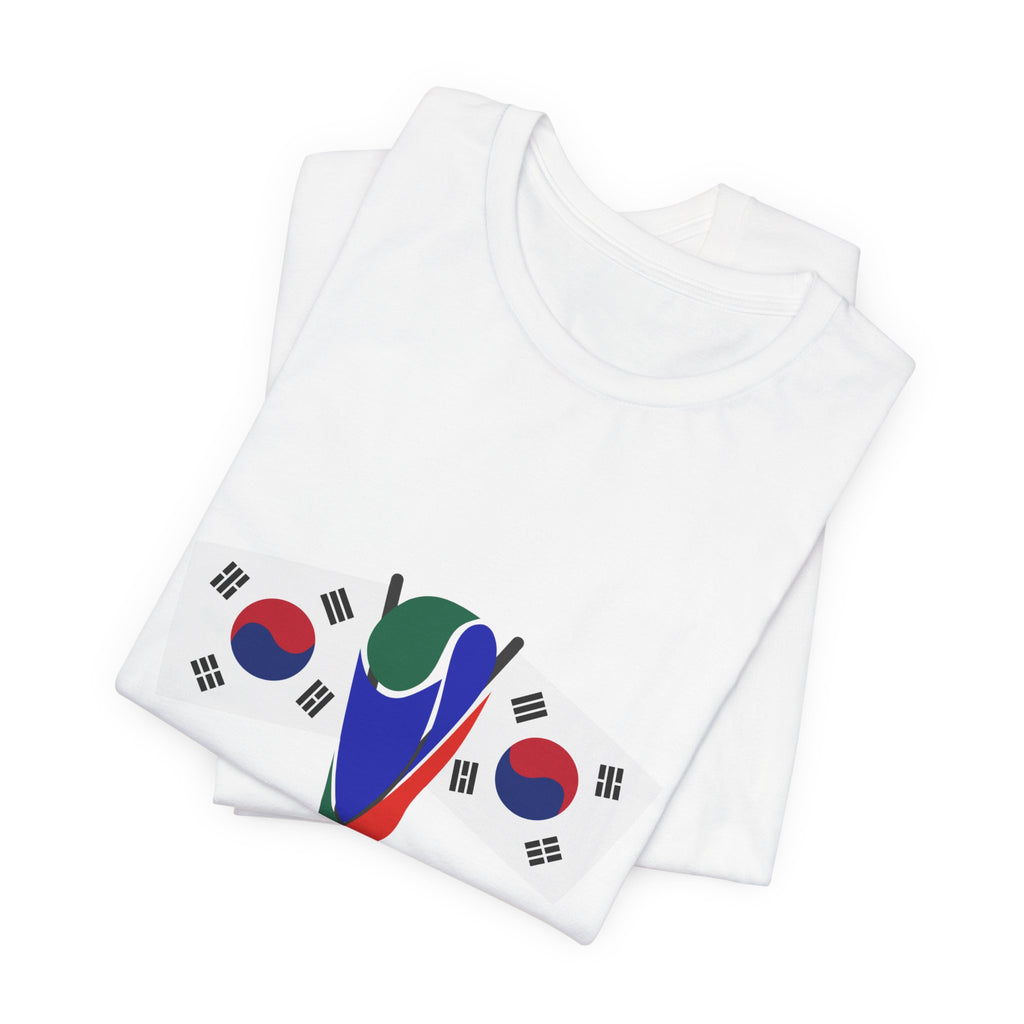 USouth Korea nisex Jersey Short Sleeve Tee
