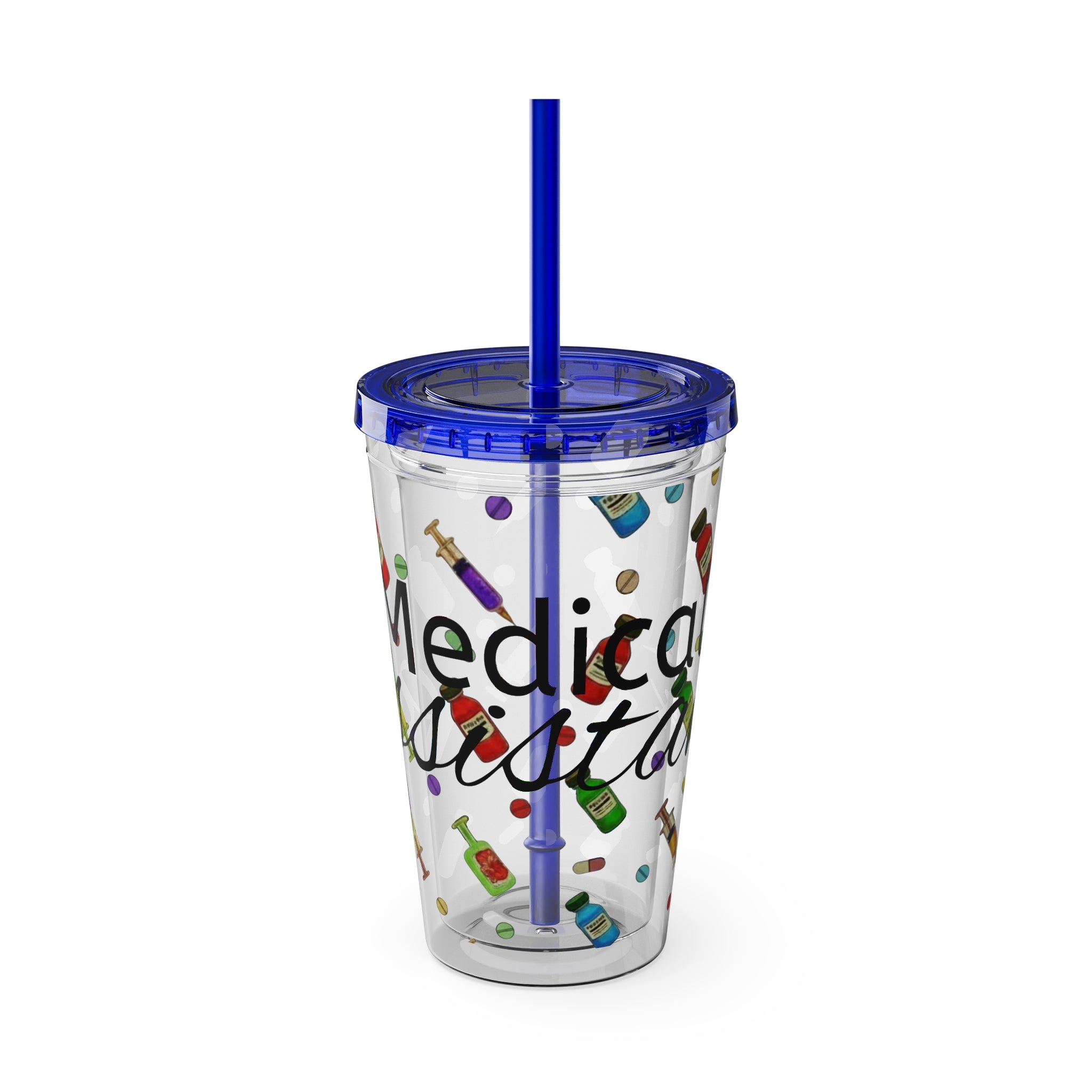 Medical Assistant Tumbler with Straw