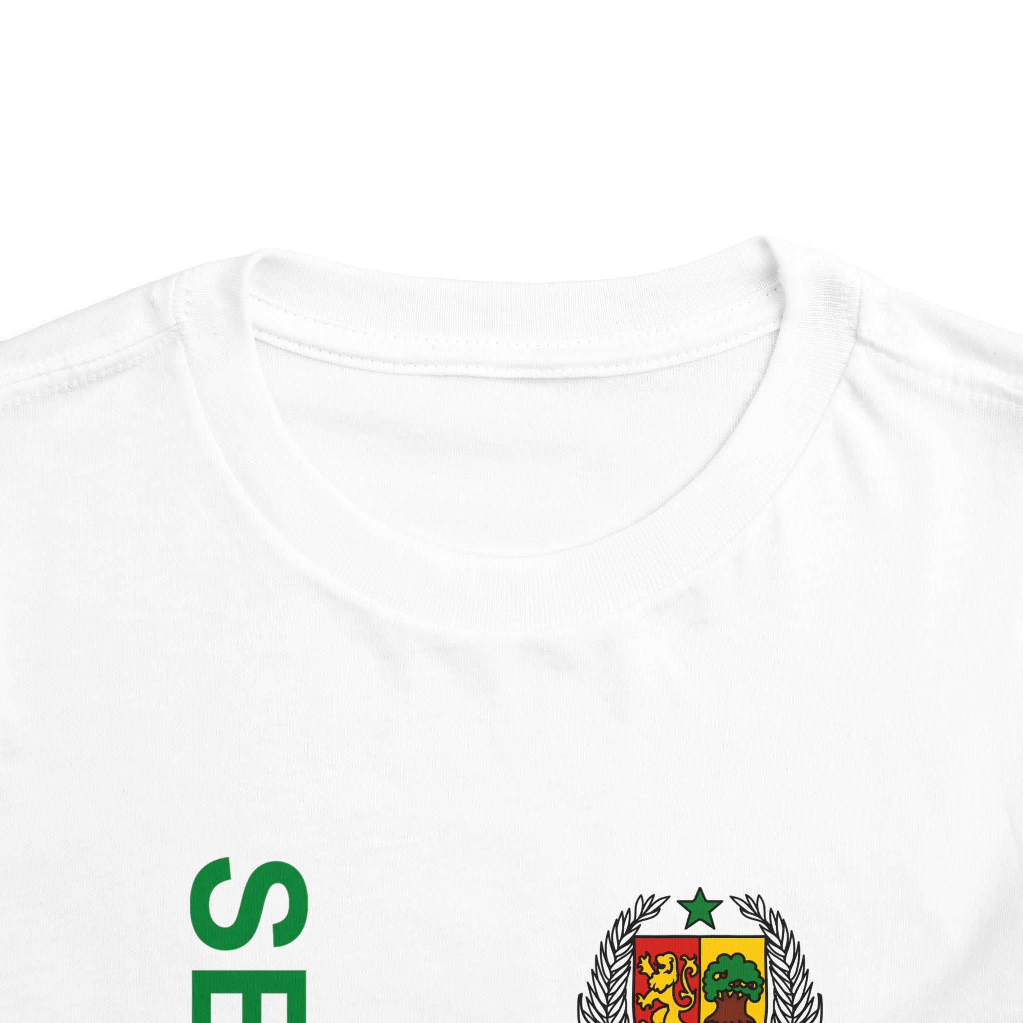 Senegal Toddler Tee — Senegal Flag & Coat of Arms Kids Shirt
