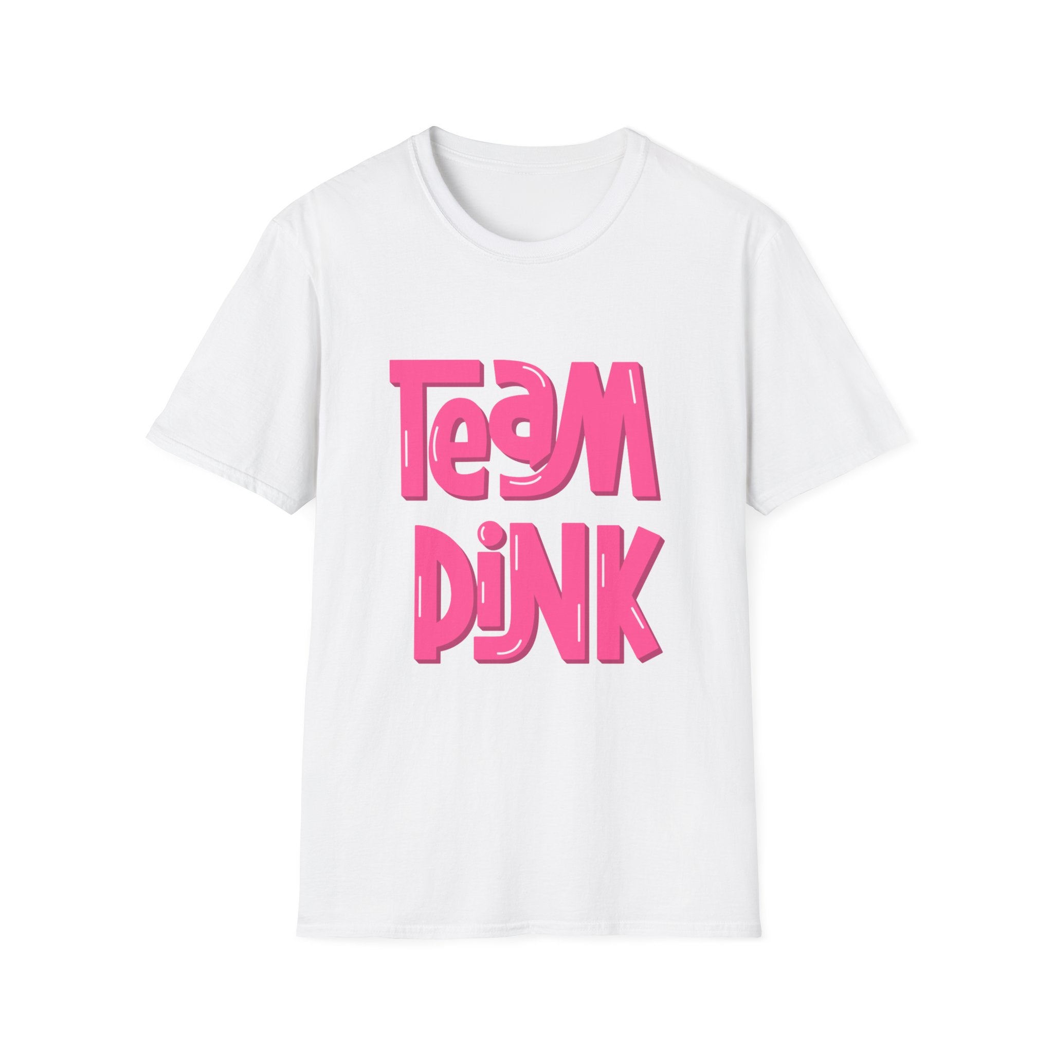Team Pink T-Shirt — Retro Bold Graphic Tee for Breast Cancer Awareness & Girls’ Events