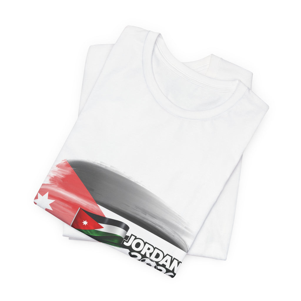 Jordan 2026 Flag Tee — Jordanian Pride Short Sleeve T-Shirt