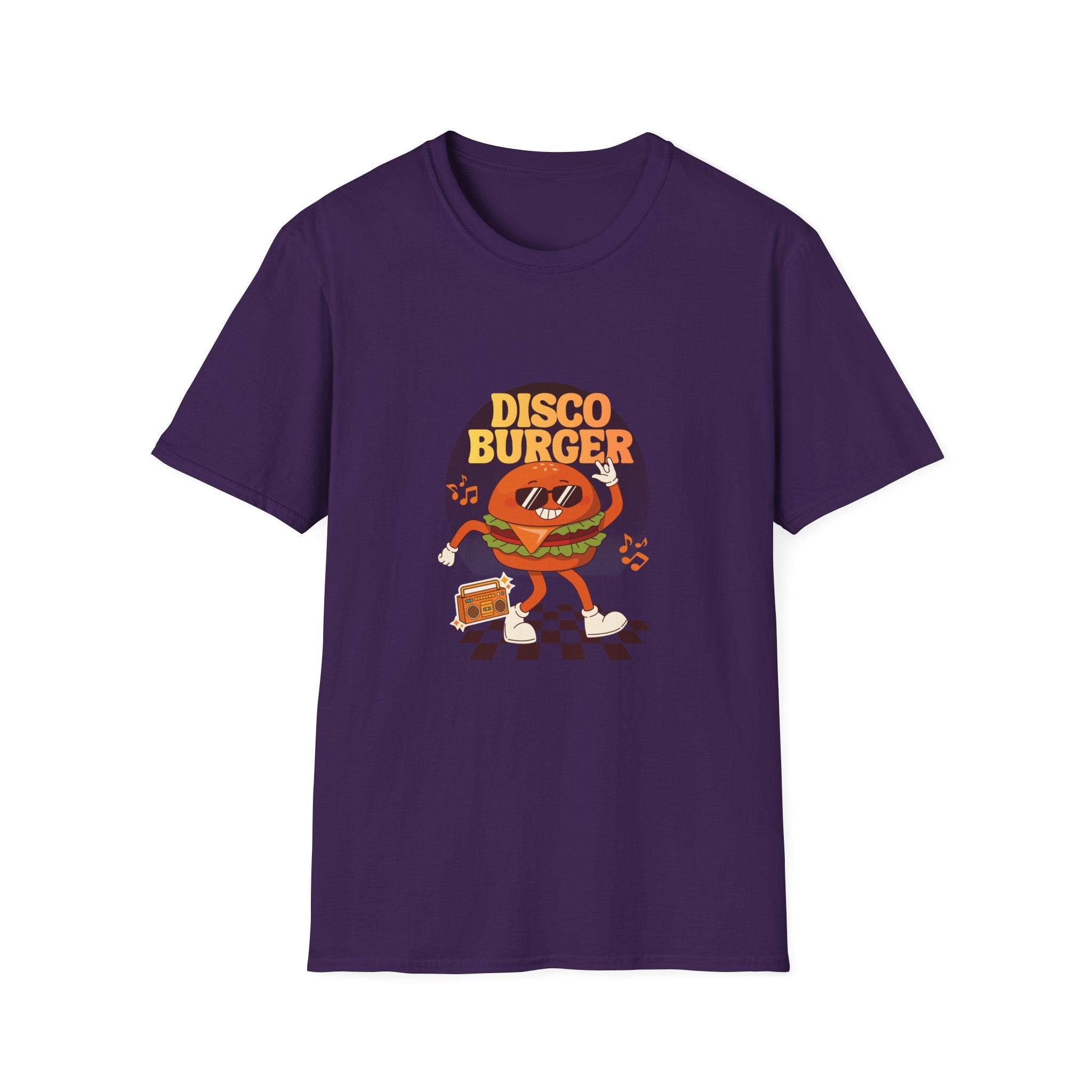 Disco Burger T-Shirt — Retro Dancing Burger Graphic Tee
