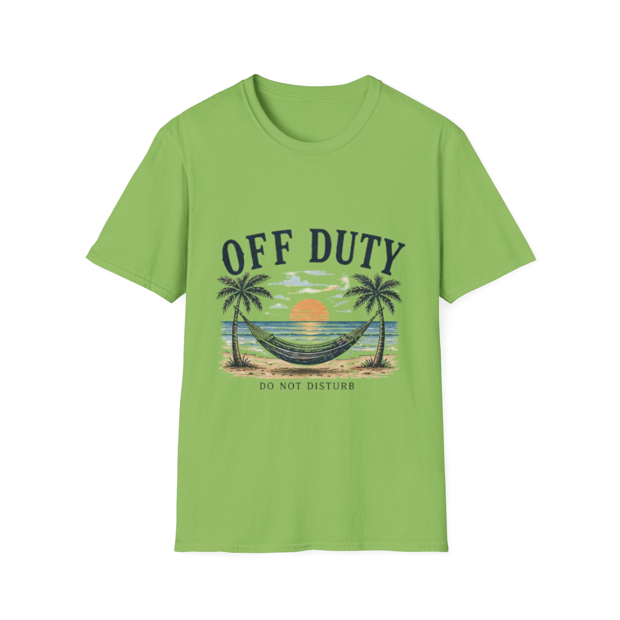 Off Duty Beach unisex T-Shirt — Hammock Sunset Vacation Tee