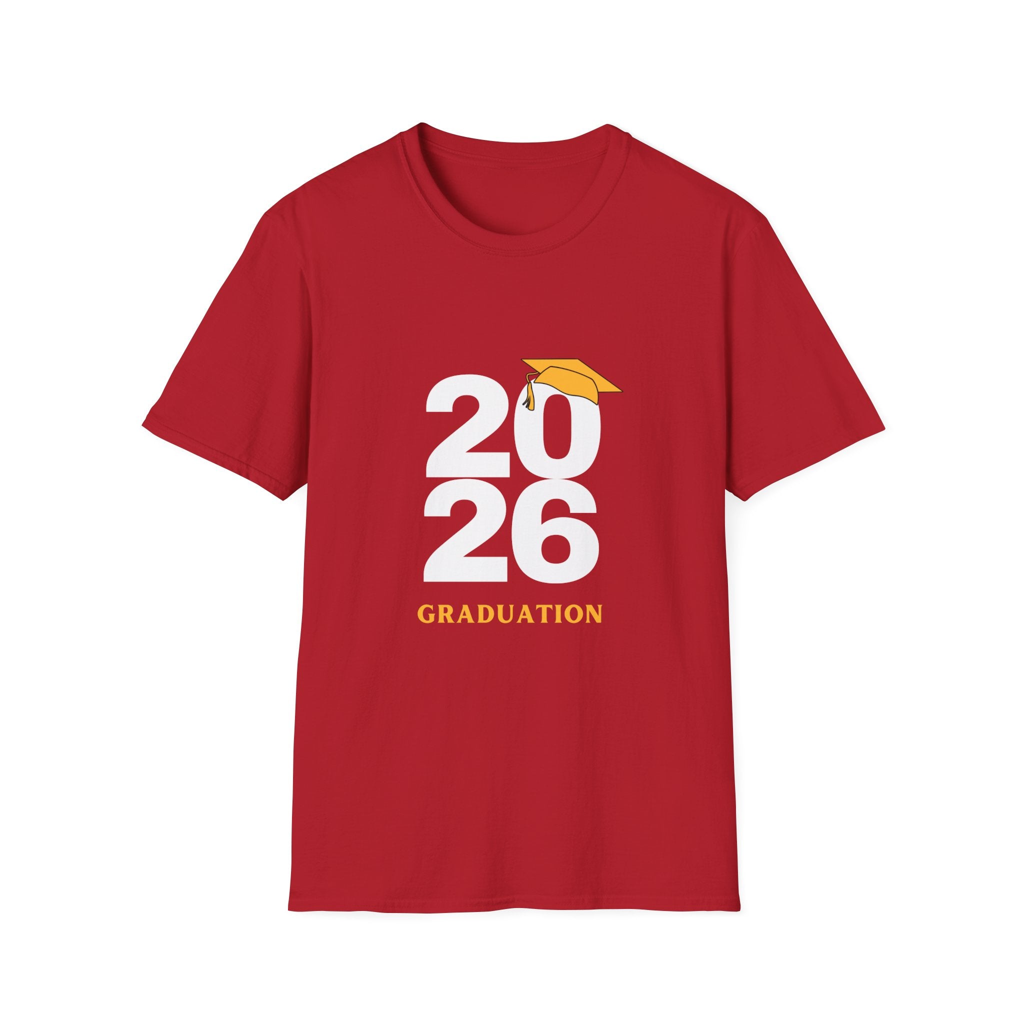 2026 Graduation T-Shirt with Cap Graphic — Class of 2026 Celebration Tee