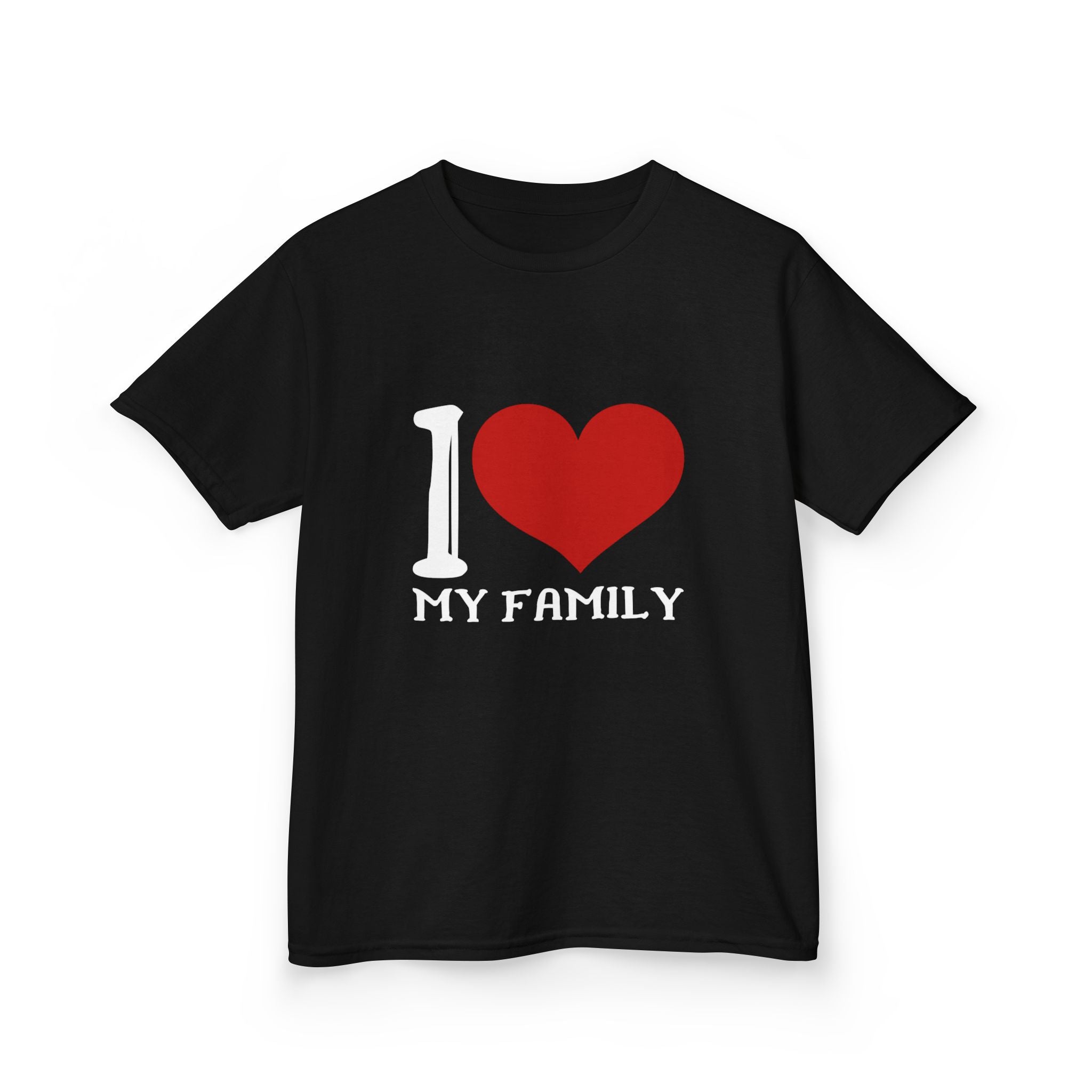 Kids T-Shirt – I  My Family Graphic Tee