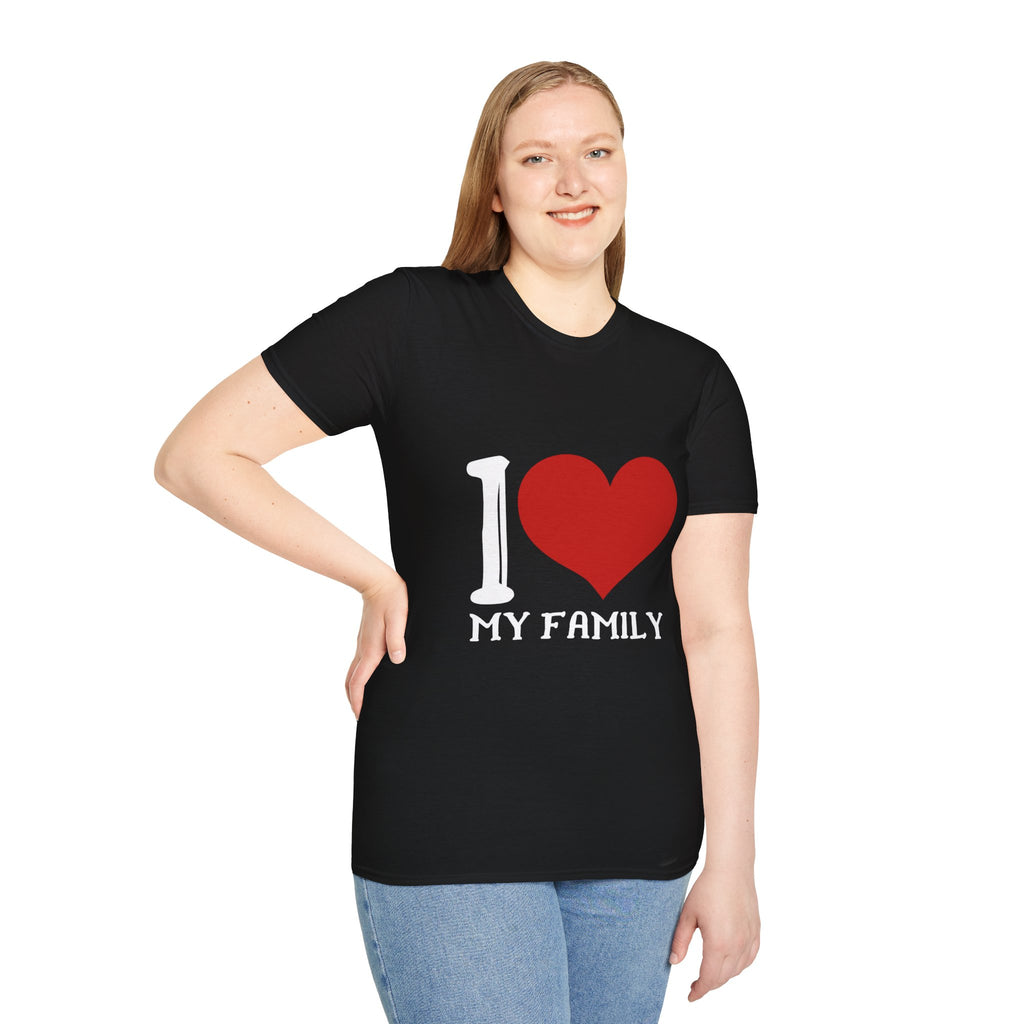 I  My Family T-Shirt — Family Love Tee for Parents & Kids
