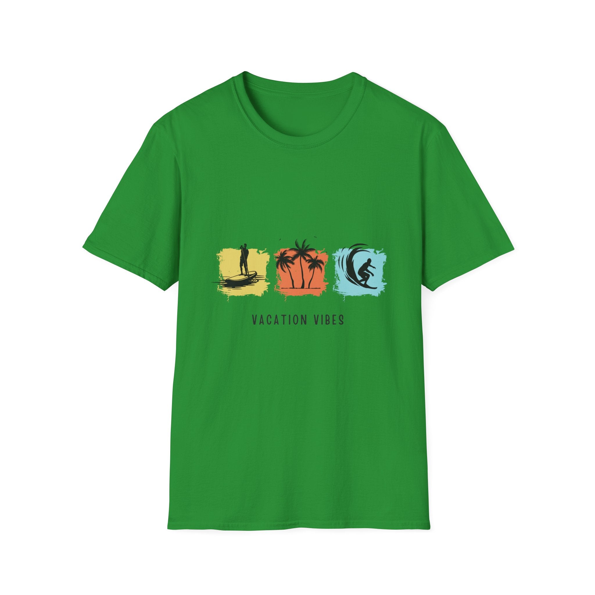 Vacation Vibes T-Shirt — Beach Surf Palm Tree Graphic Tee