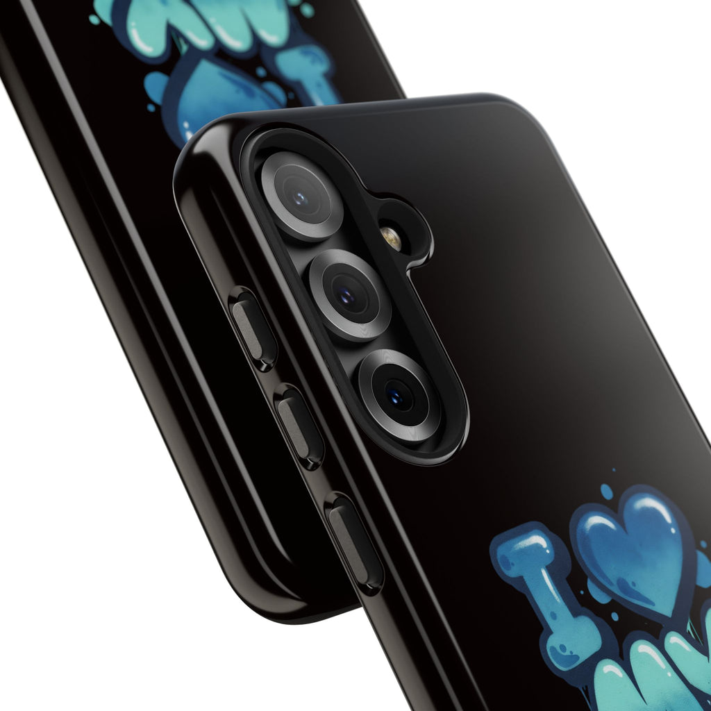 I Love My GF Phone Case — Protective Glossy "I  My GF" Design