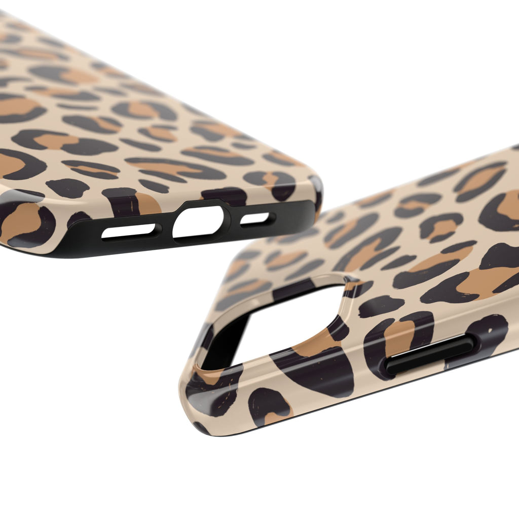 Leopard Print Tough Phone Case – Durable Glam Protective Cover