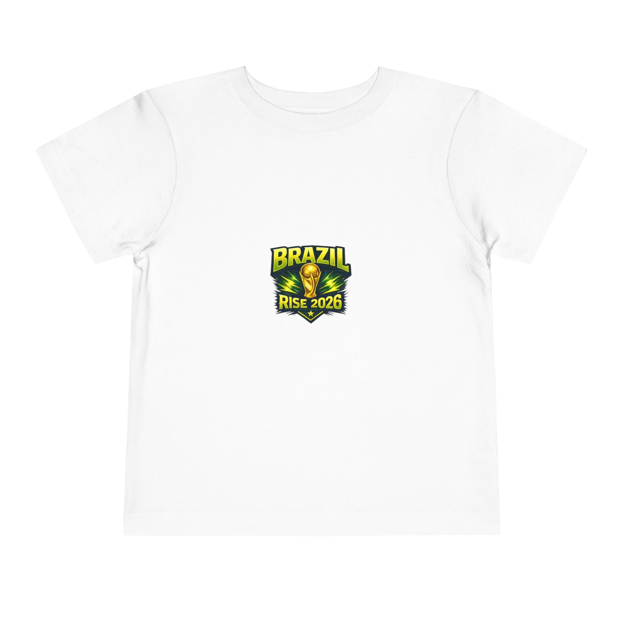 Brazil Map Toddler Tee – 'Brazil Rise 2026' Kids Soccer Fan Shirt
