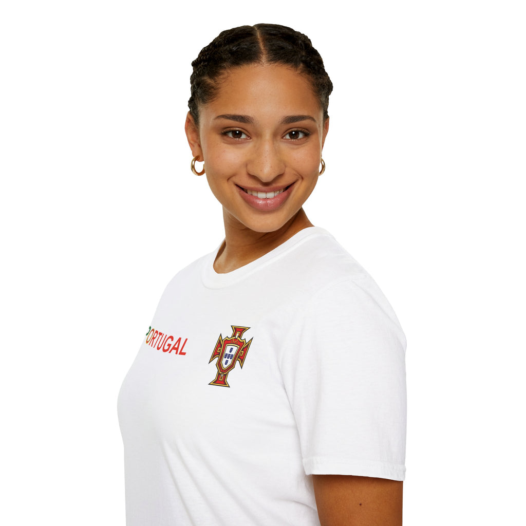 Portugal 2026 Soccer Fan T‑Shirt — National Flag & Trophy Design