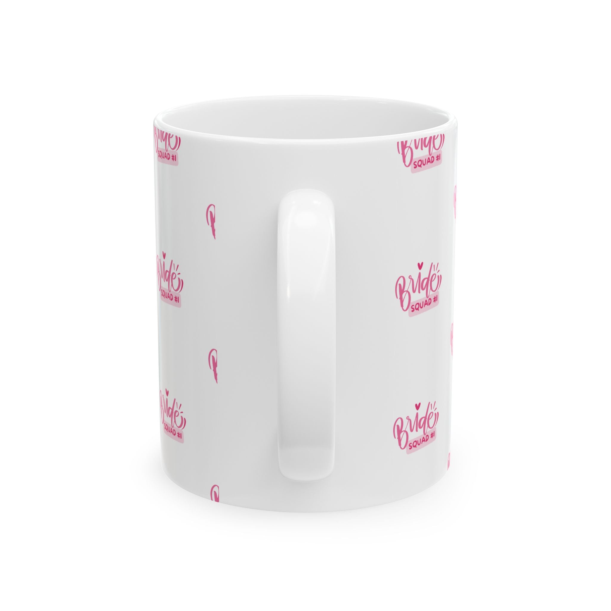 Bride Squad Ceramic Mug — Pink Bride Squad Pattern Coffee Mug (11oz & 15oz)