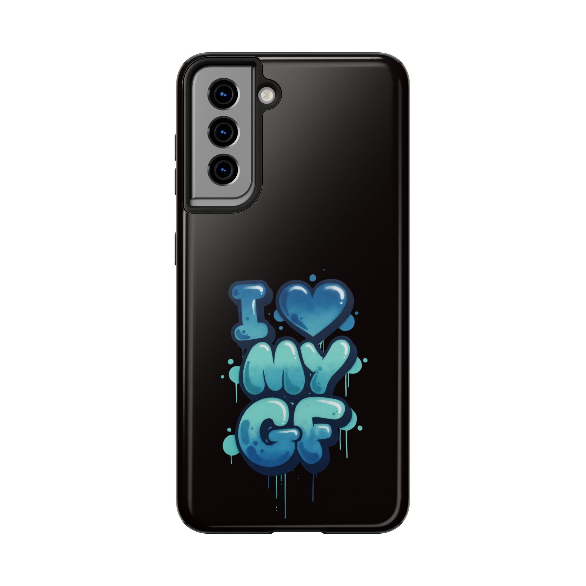 I Love My GF Phone Case — Protective Glossy "I  My GF" Design