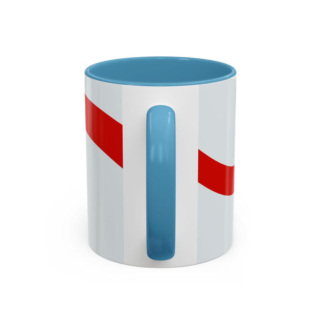 England 2026 Football Cup Accent Mug — Lion & St. George Soccer Coffee Cup (11/15oz)