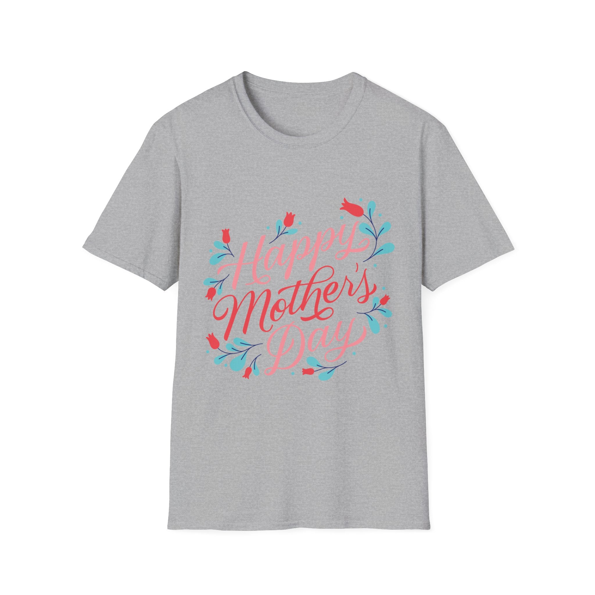 Mother's Day T-Shirt — "Happy Mother's Day" Floral Tee