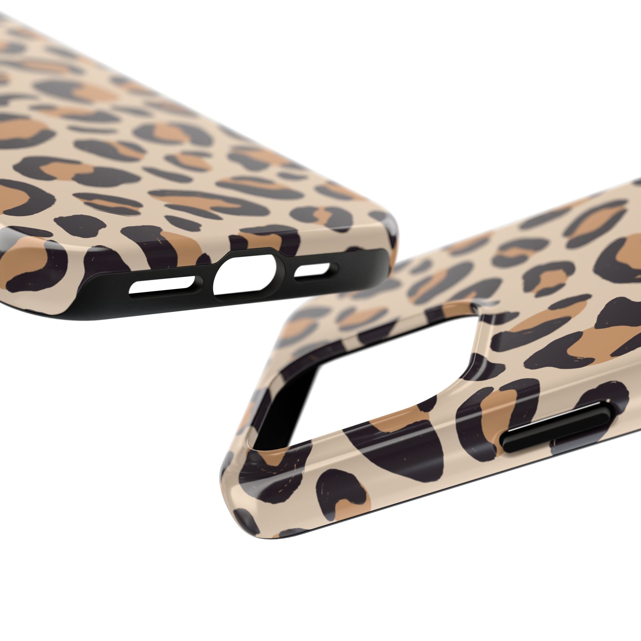 Leopard Print Tough Phone Case – Durable Glam Protective Cover