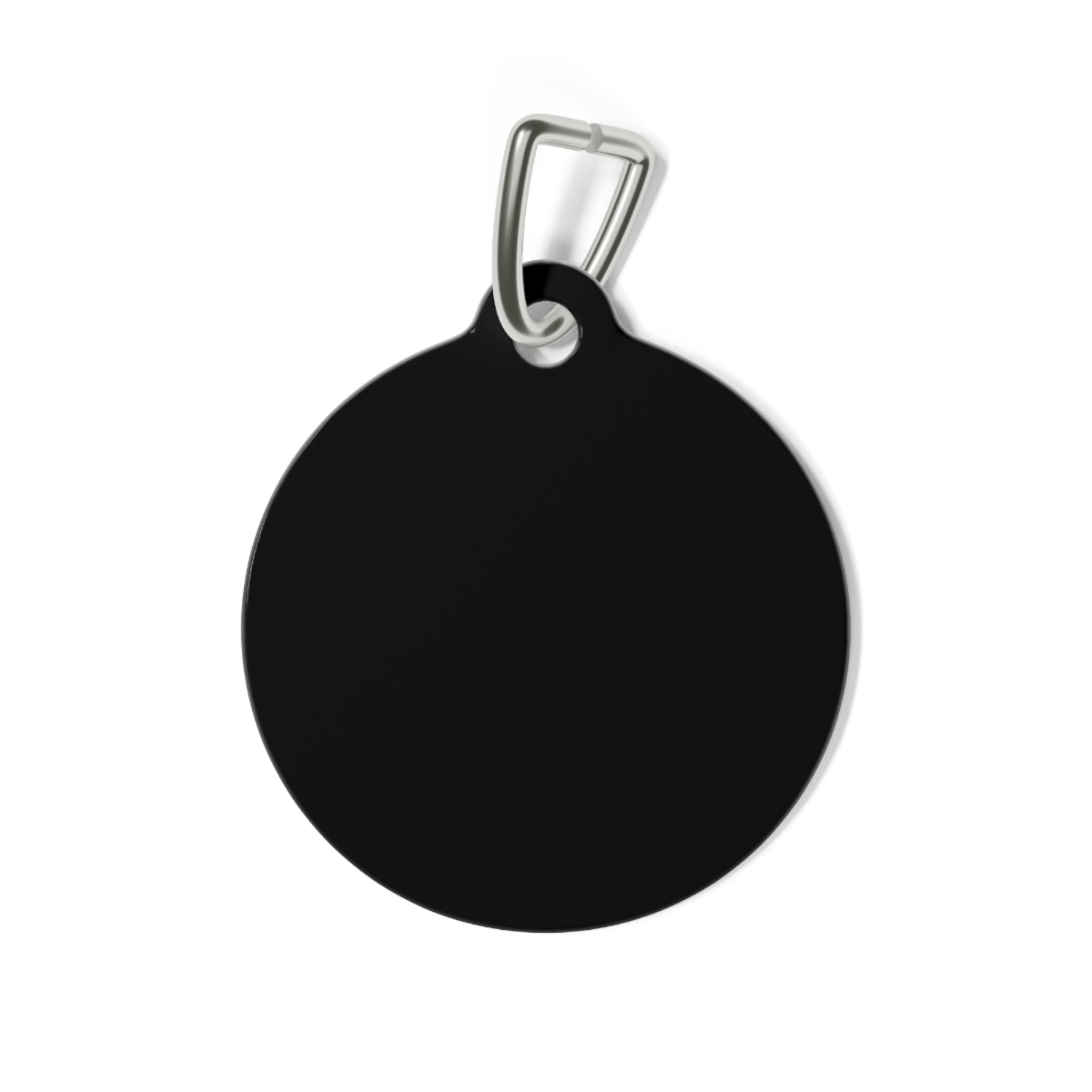 Cat 'Meow Meow Meow' Round Pet Tag — Cute Paw-Print ID Charm