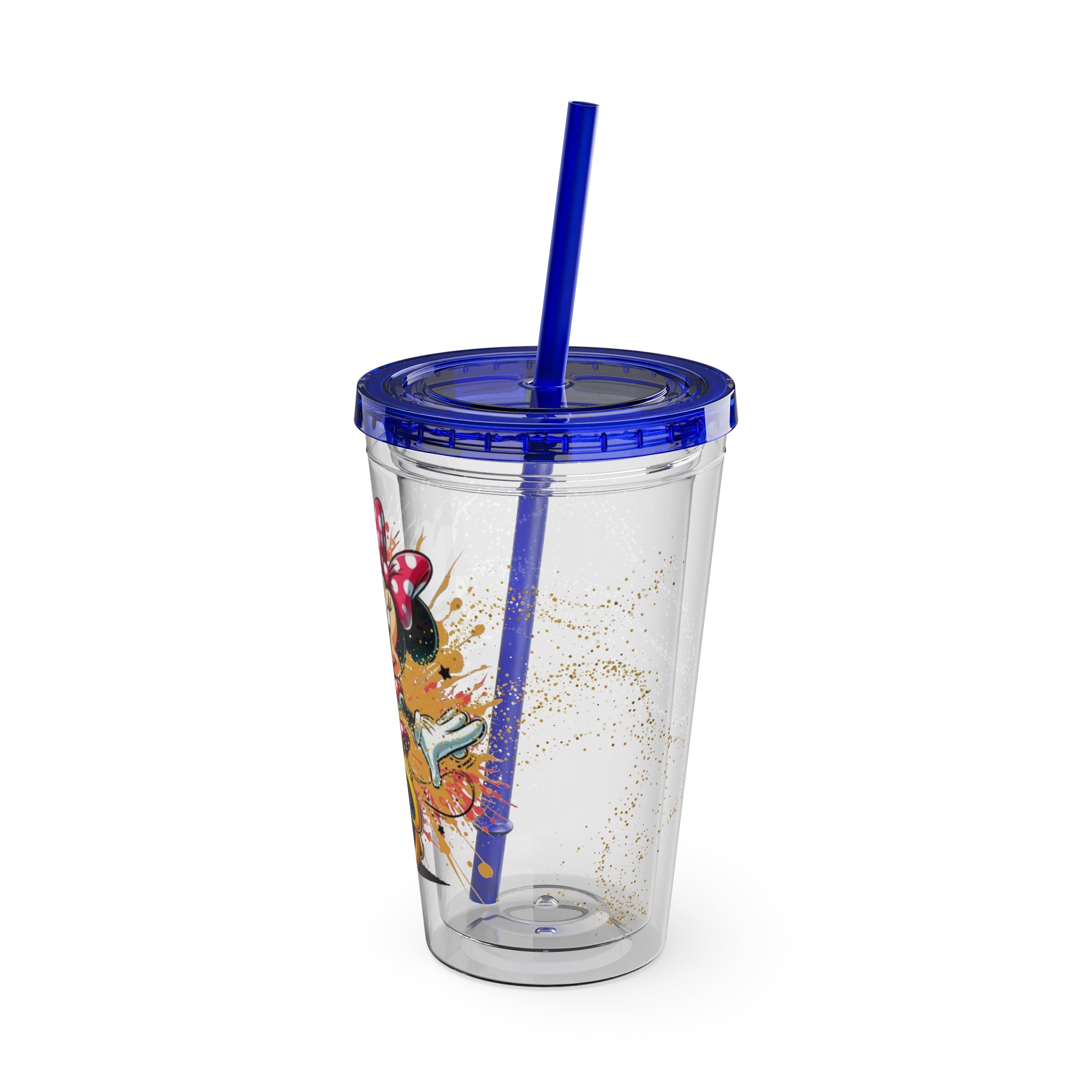 Minnie Mouse Sunsplash 16oz Tumbler with Straw