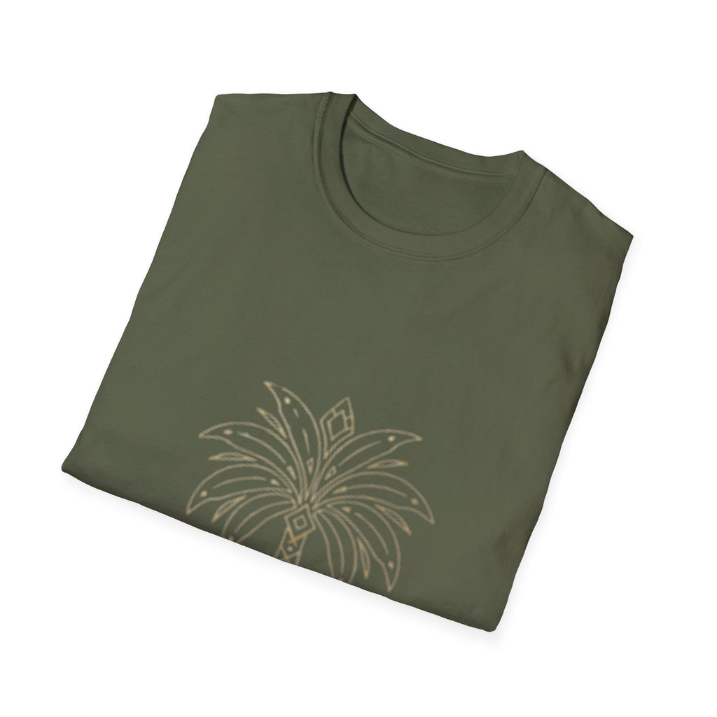 Palm Tree Graphic T-Shirt — Arabic "العراقة" Design