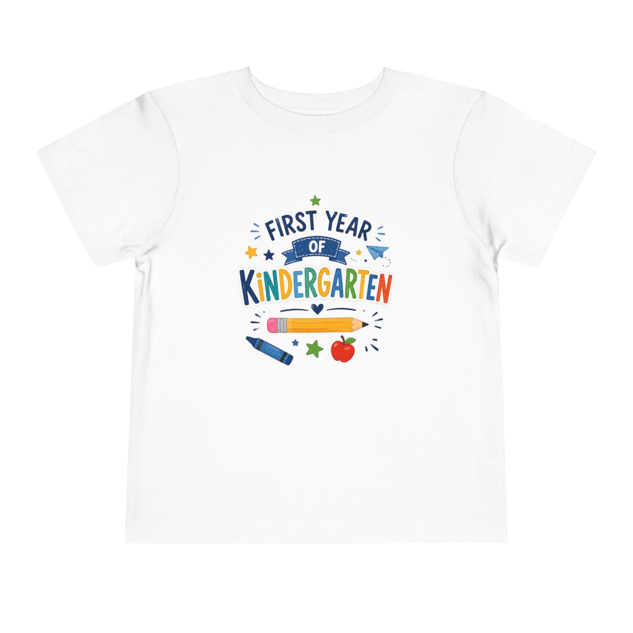 First Year of Kindergarten Toddler T-Shirt — Back to School Kids Tee