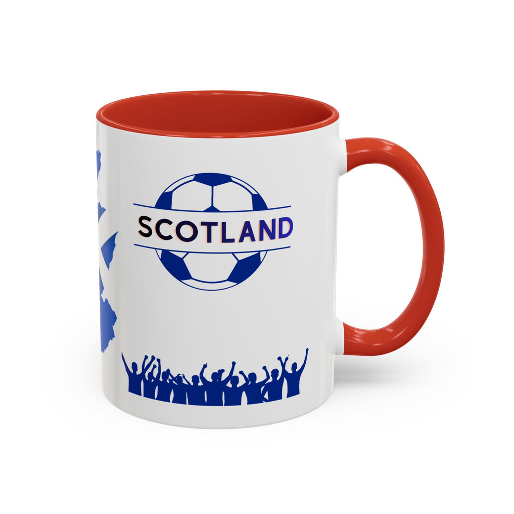 Scotland Soccer Fan Coffee Mug – Scottish Flag & Supporters 11/15oz Accent Mug
