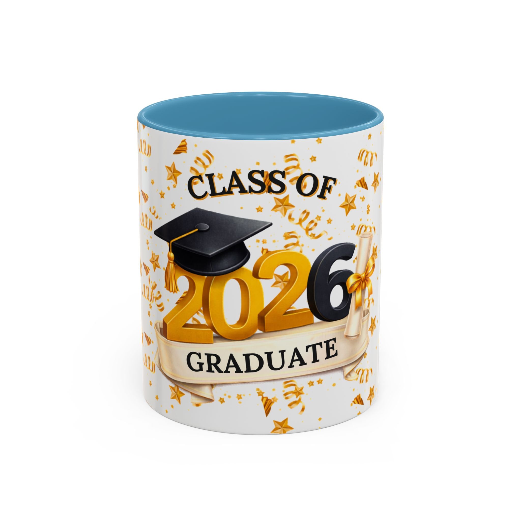 Class of 2026 Graduate Accent Coffee Mug – Black Interior, Graduation Gift