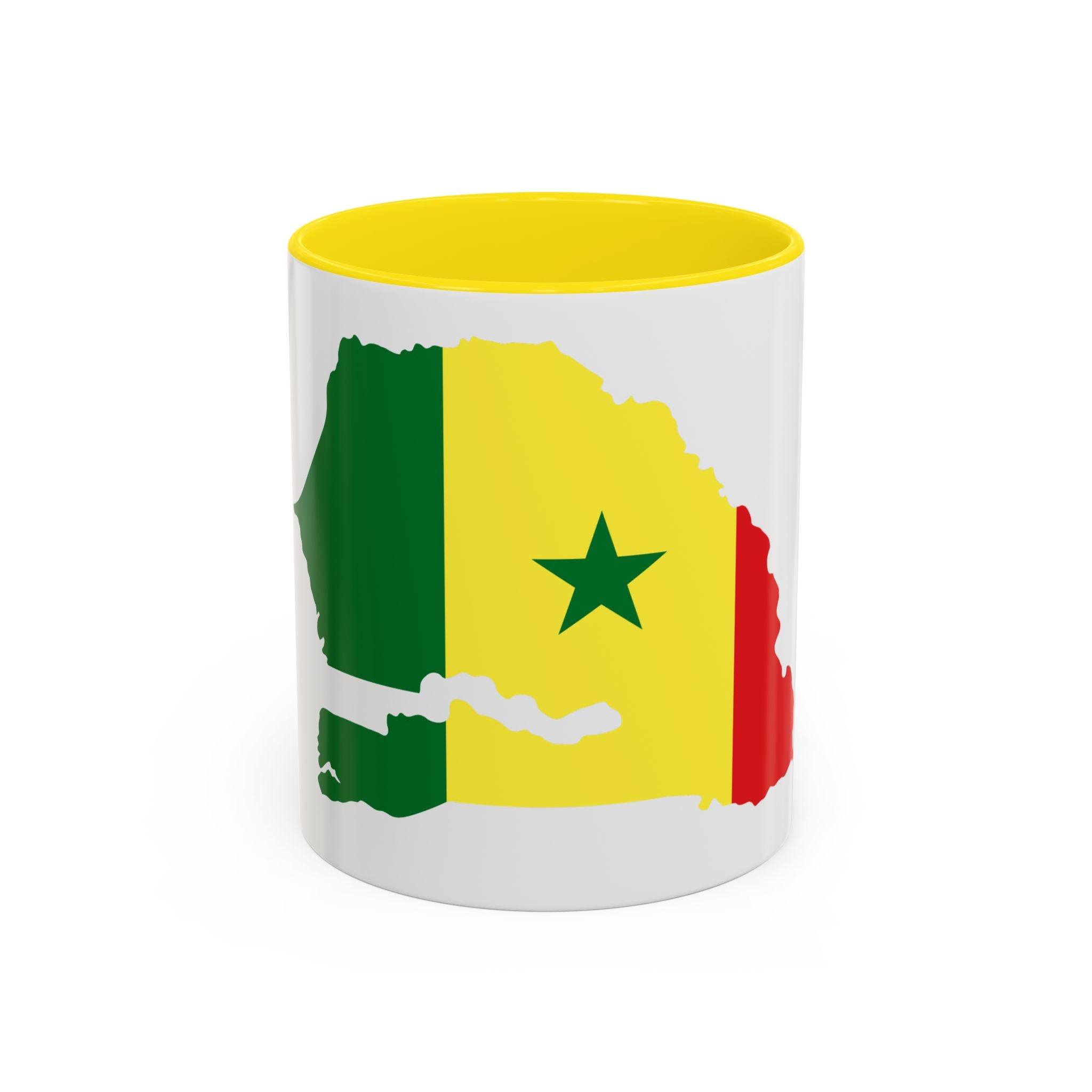 Senegal Flag Map Accent Coffee Mug – Pride Gift for Senegalese Coffee Lovers