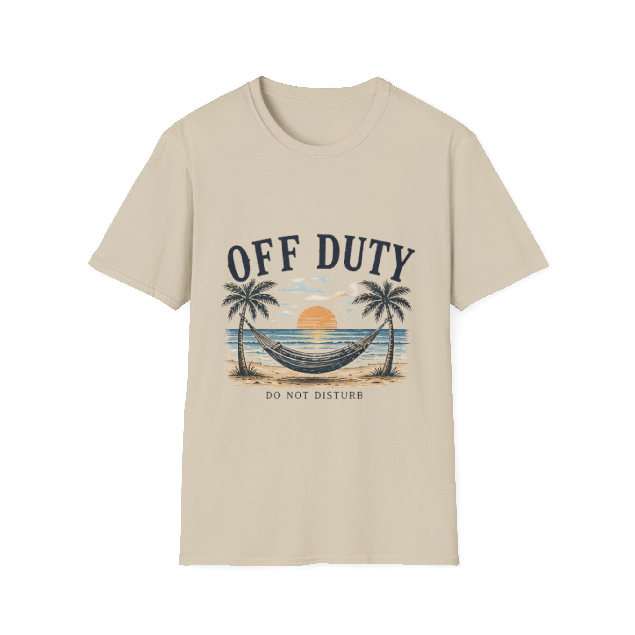 Off Duty Beach unisex T-Shirt — Hammock Sunset Vacation Tee