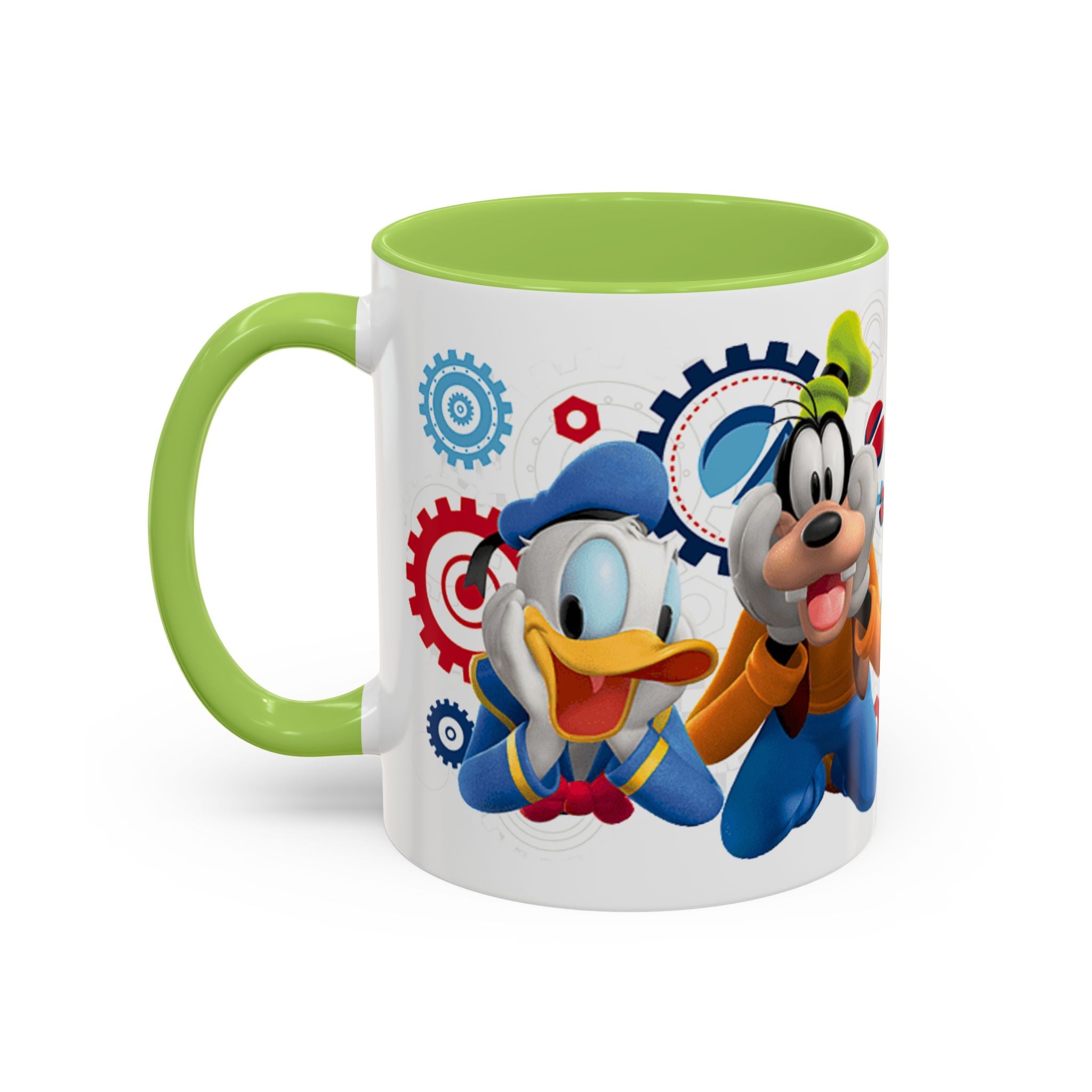 Disney Mickey & Friends Accent Coffee Mug – Mickey, Goofy & Pluto Cartoon Gift (11oz)