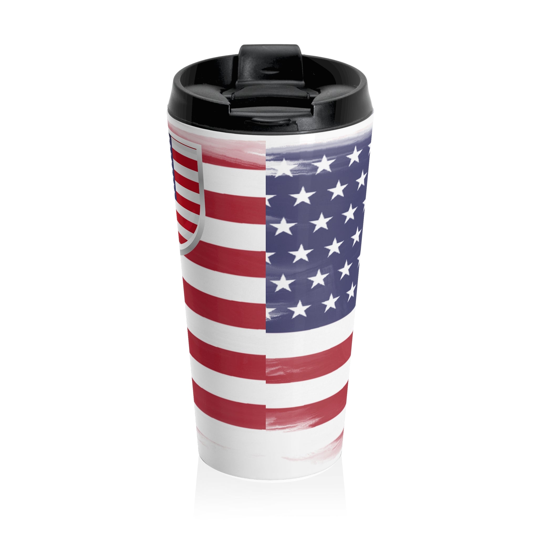 American Flag Stainless Steel Travel Mug — Patriotic USA Travel Tumbler