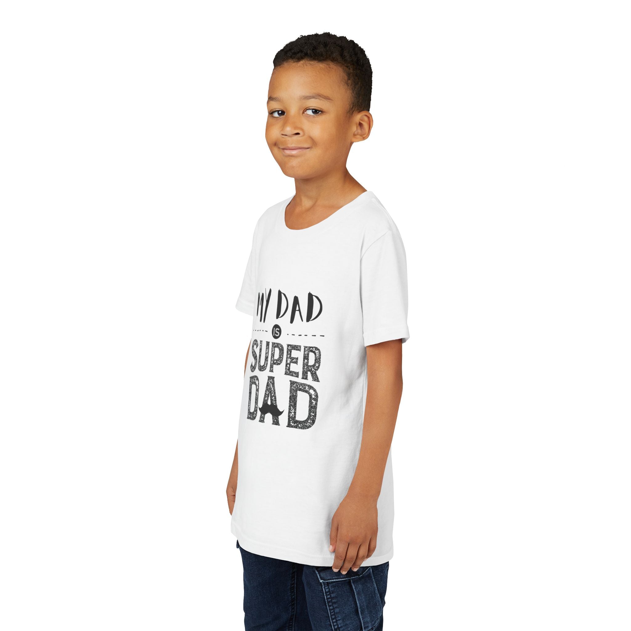 Youth Tee - "My Dad is Super Dad" Kids Fathers Day T-Shirt