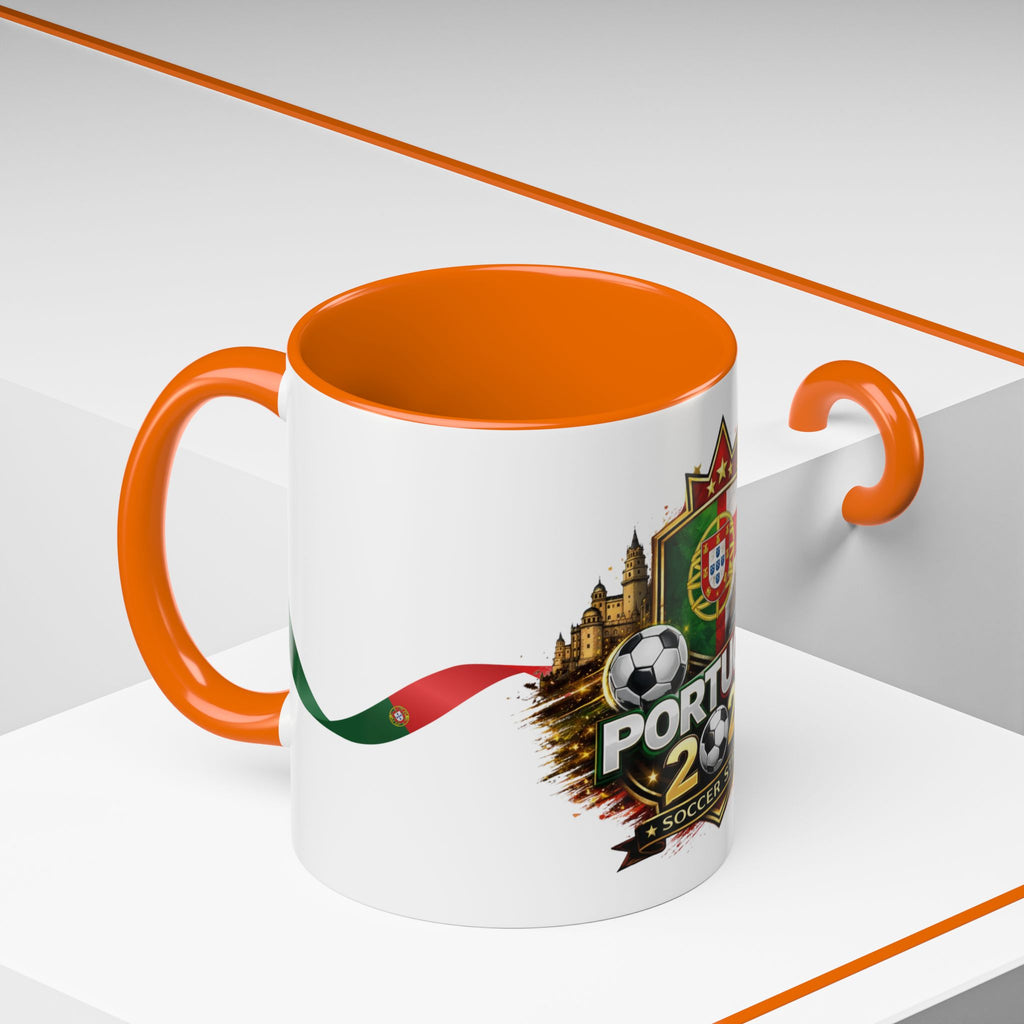 Portugal 2026 Soccer Mug – Portugal Flag & Crest Accent Coffee Cup