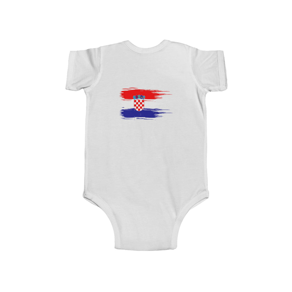 Croatia 2026 Infant Bodysuit — Baby Croatia Flag Onesie