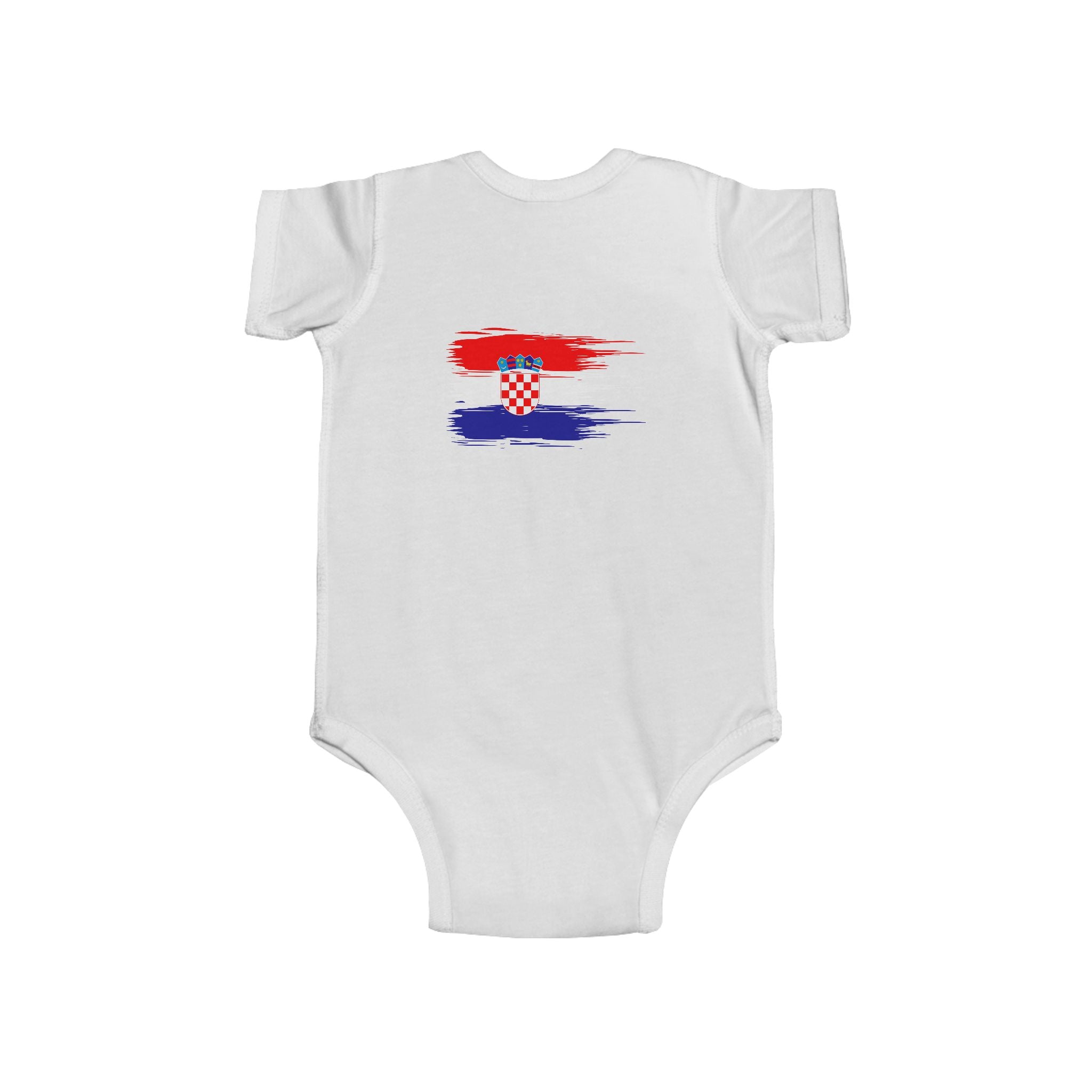 Croatia 2026 Infant Bodysuit — Baby Croatia Flag Onesie