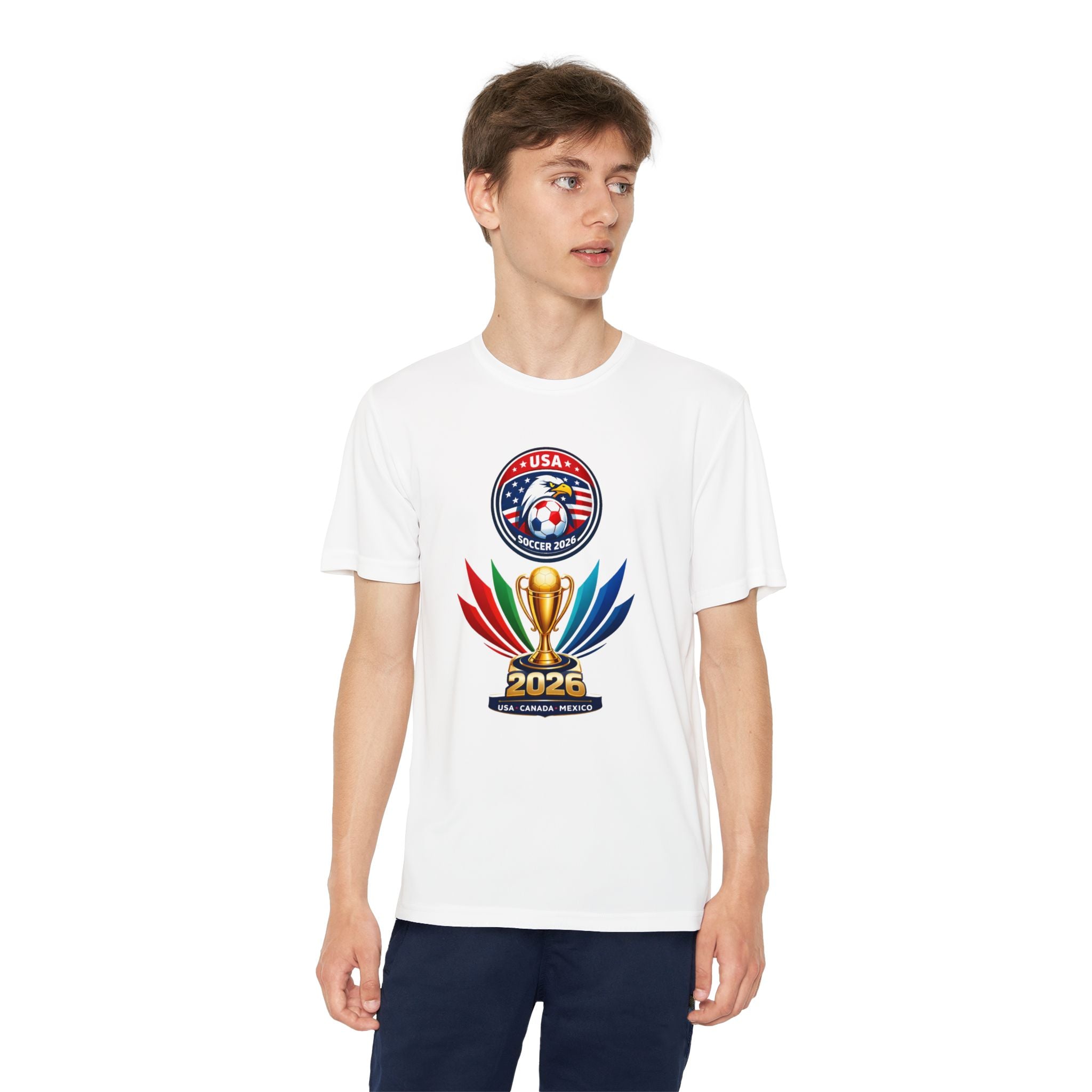 Youth Soccer Champion Tee – 2026 USA Canada Trophy Design