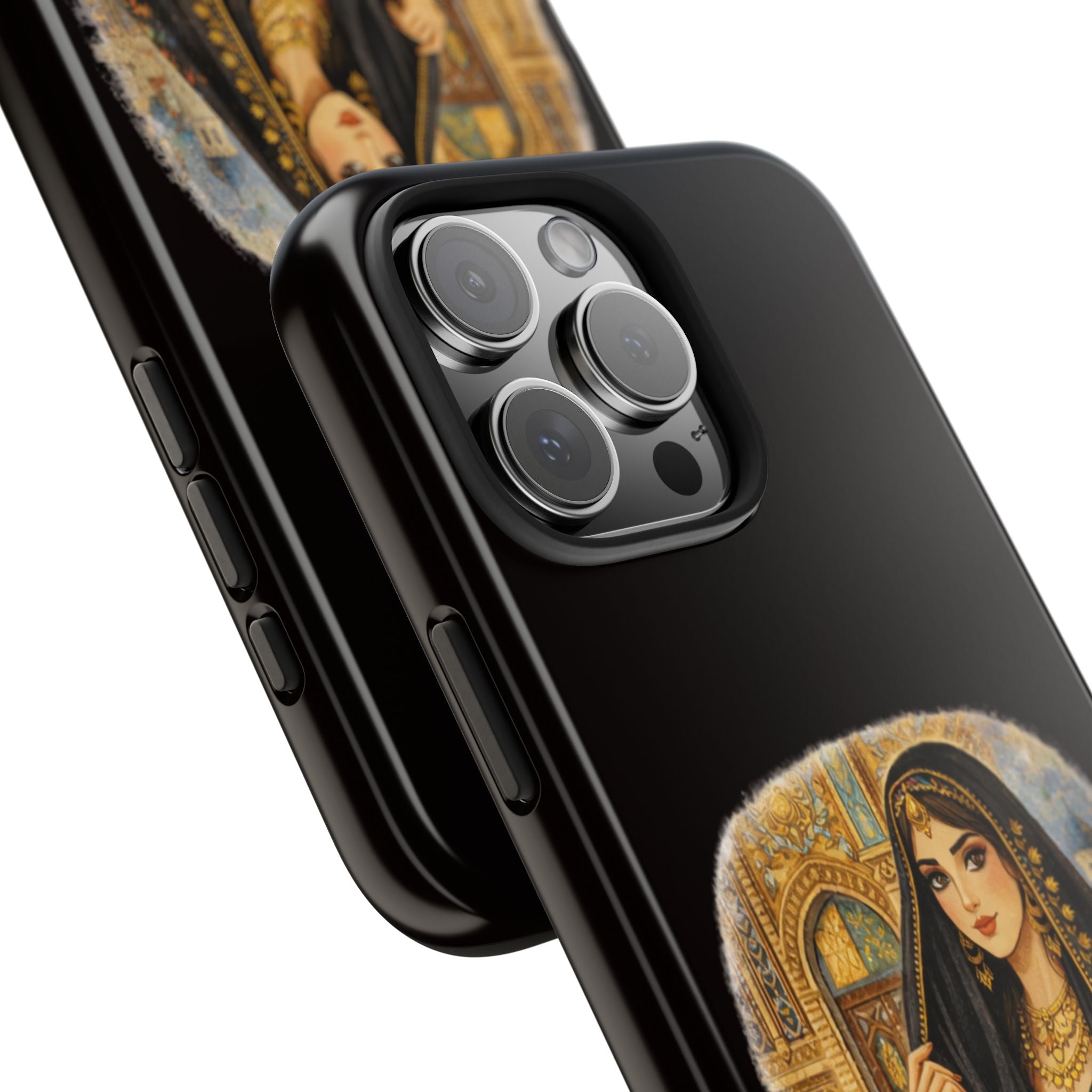 Elegant Persian Princess Tough Phone Case – Vintage Middle Eastern Art iPhone Cover