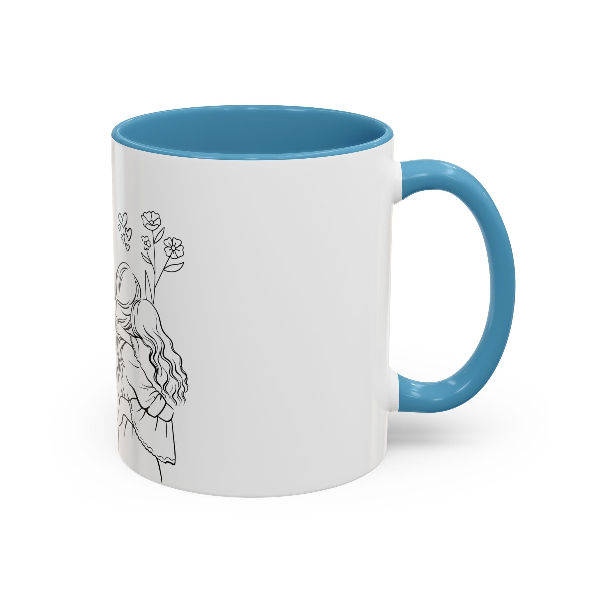 I love you mom Accent Coffee Mug (11, 15oz)