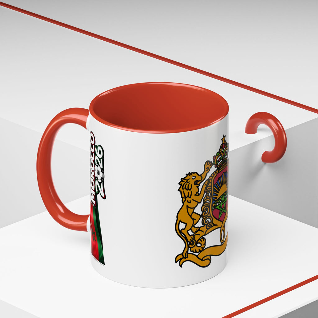 Morocco Coat of Arms Accent Coffee Mug – Moroccan Flag 11/15oz