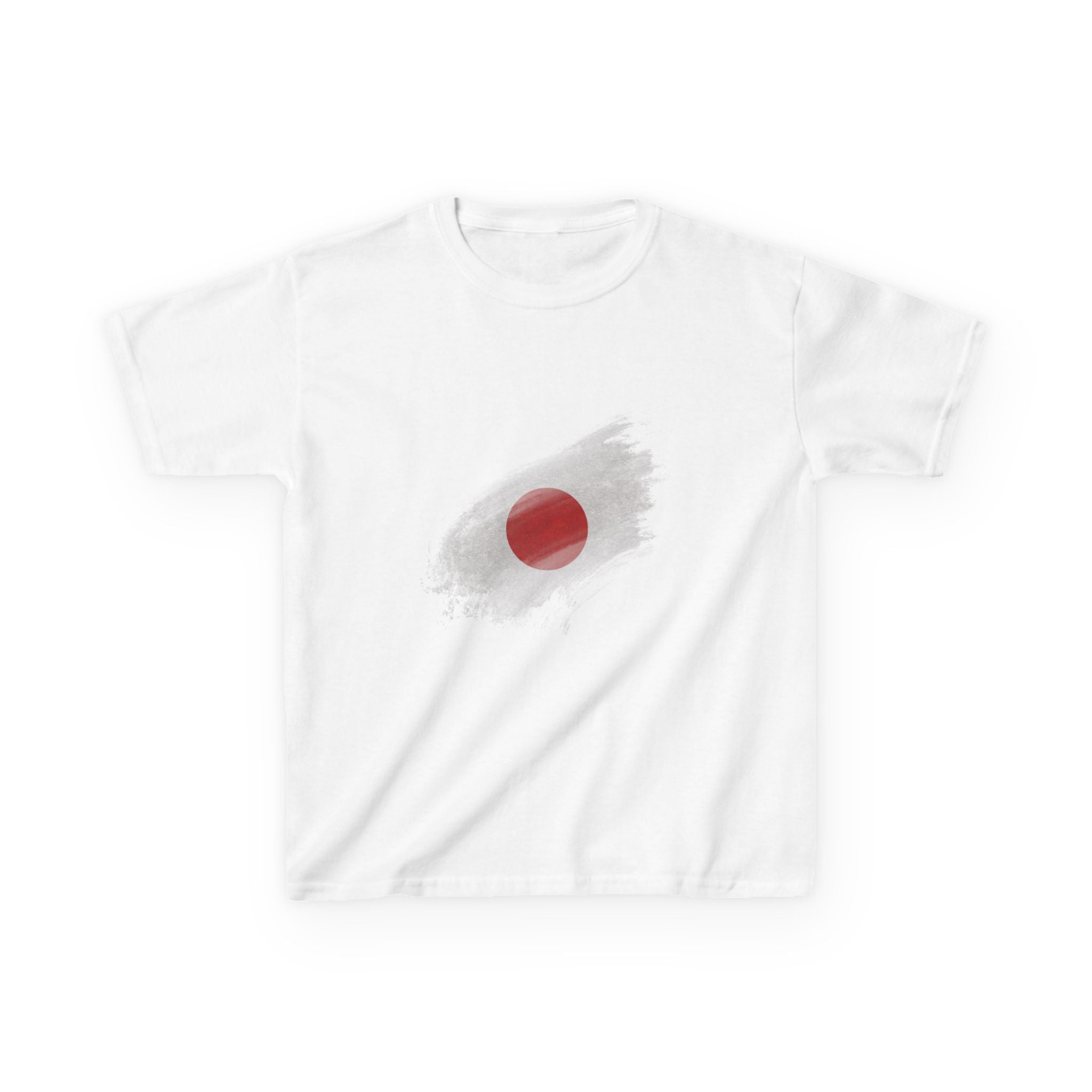 Kids Japan Flag T‑Shirt – Japanese Rising Sun Brush & Crossed Flags Tee