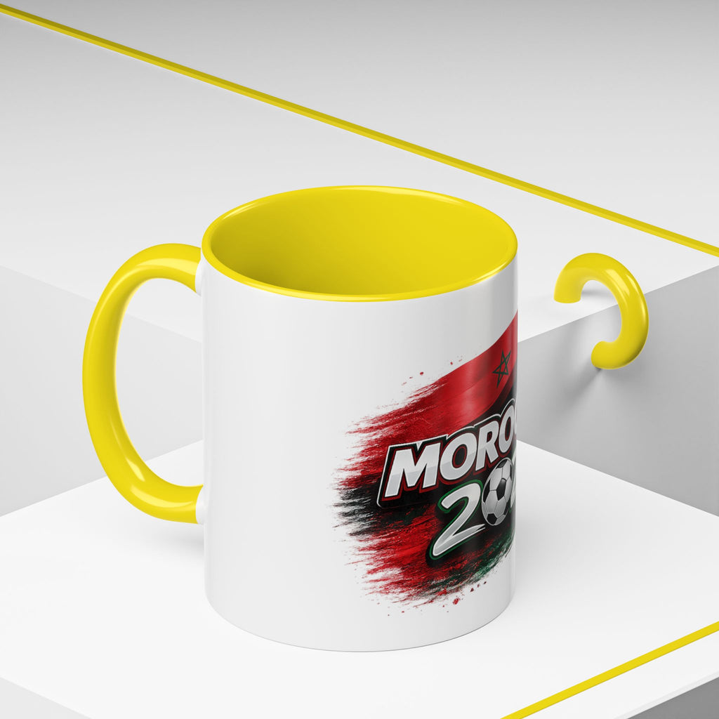 Morocco 2026 Soccer Accent Coffee Mug — Cup Fan Gift