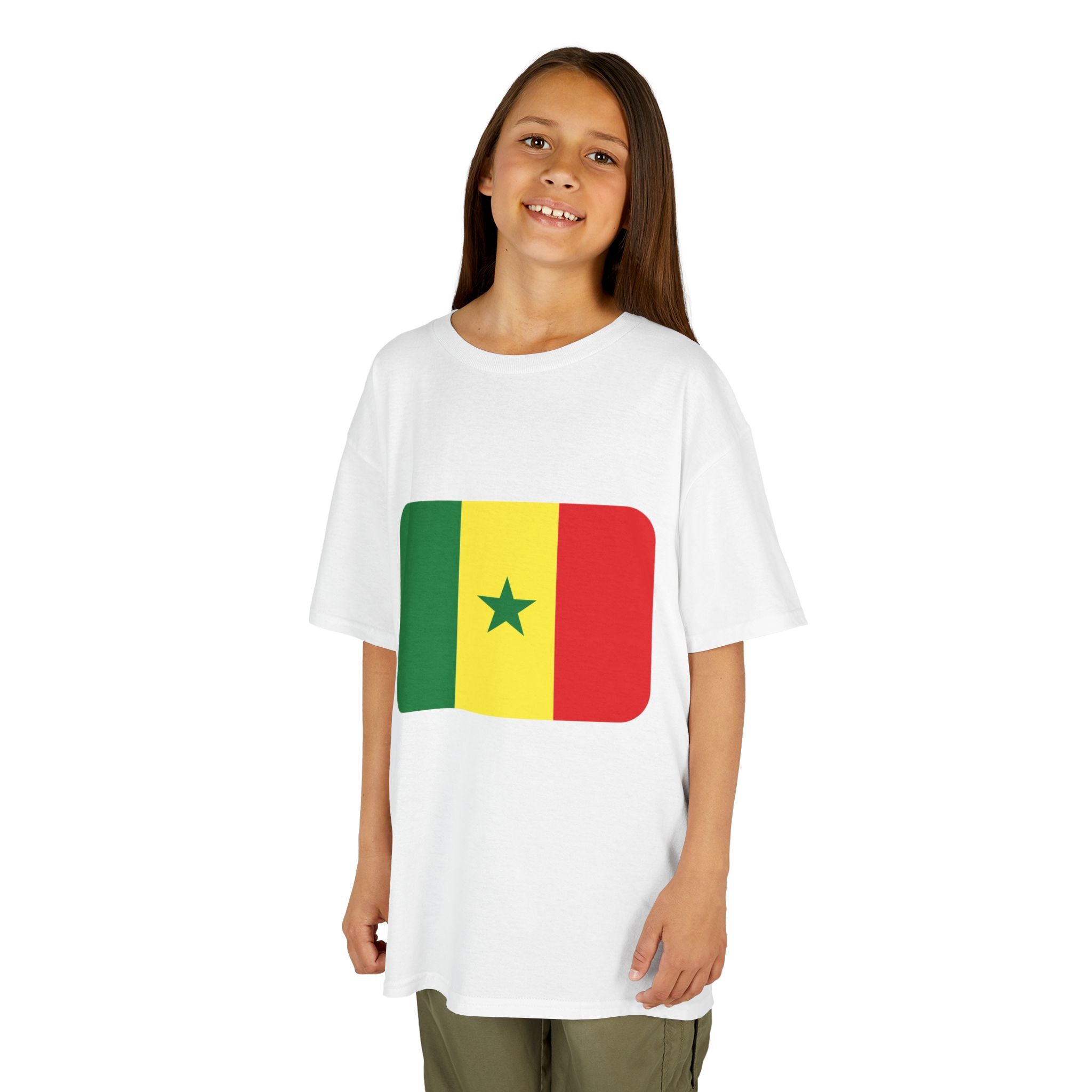 Senegal Kids T‑Shirt — Senegal Flag & 'Senegal Lions' Soccer Graphic