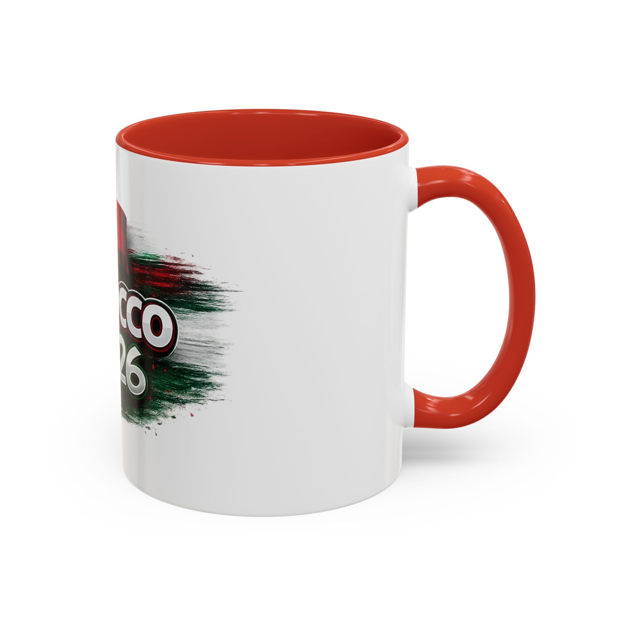 Morocco 2026 Soccer Accent Coffee Mug — Cup Fan Gift