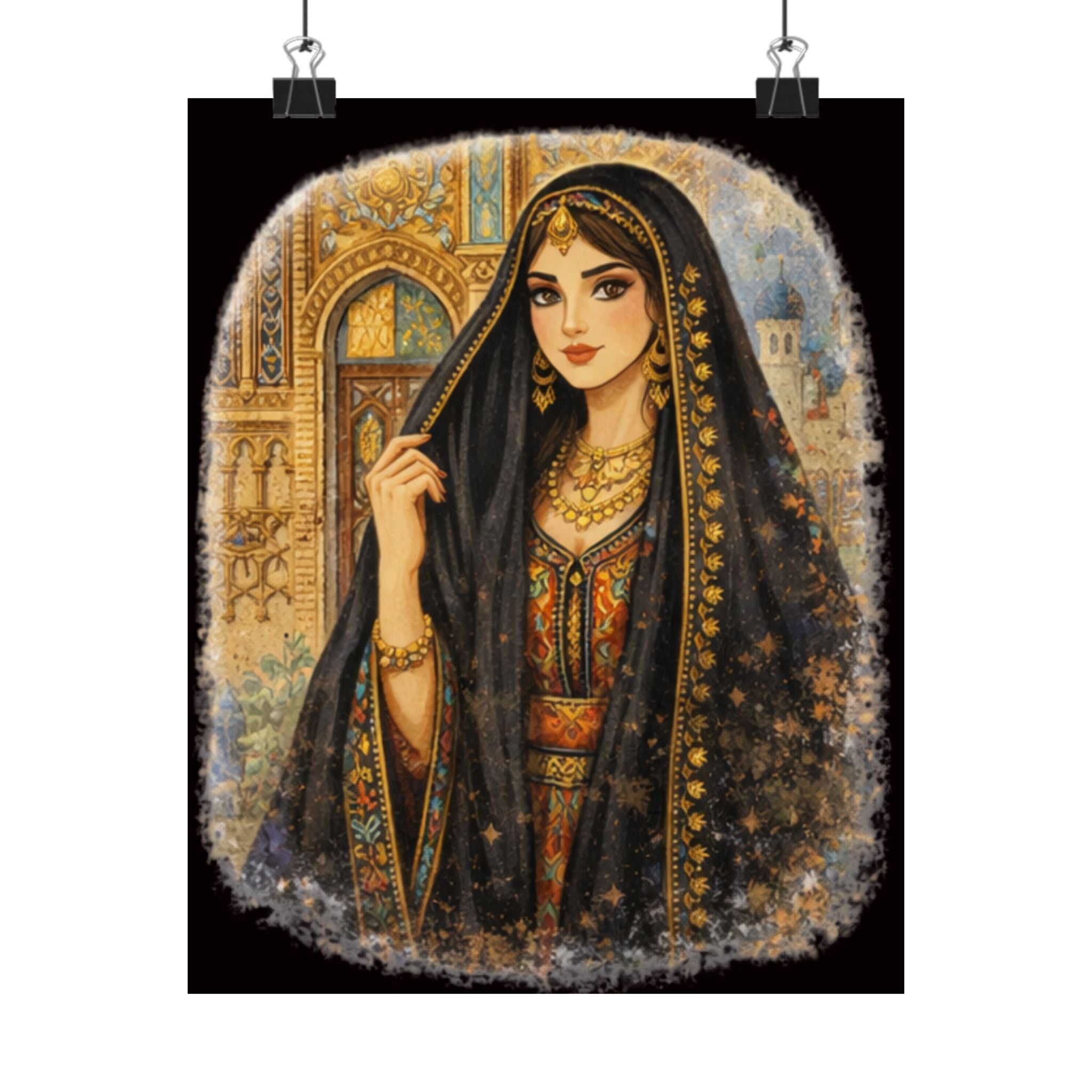 Matte Poster — Middle Eastern Princess Art Print (Vertical)