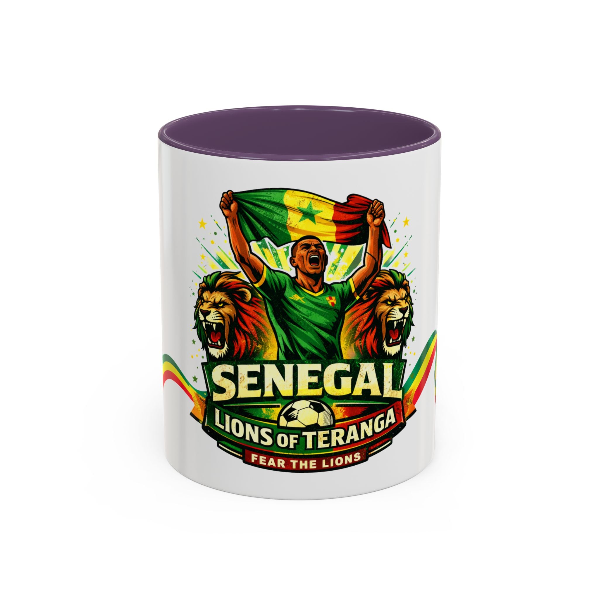 Senegal Lions of Teranga Coffee Mug – 11/15oz Accent Mug (Fear The Lions)