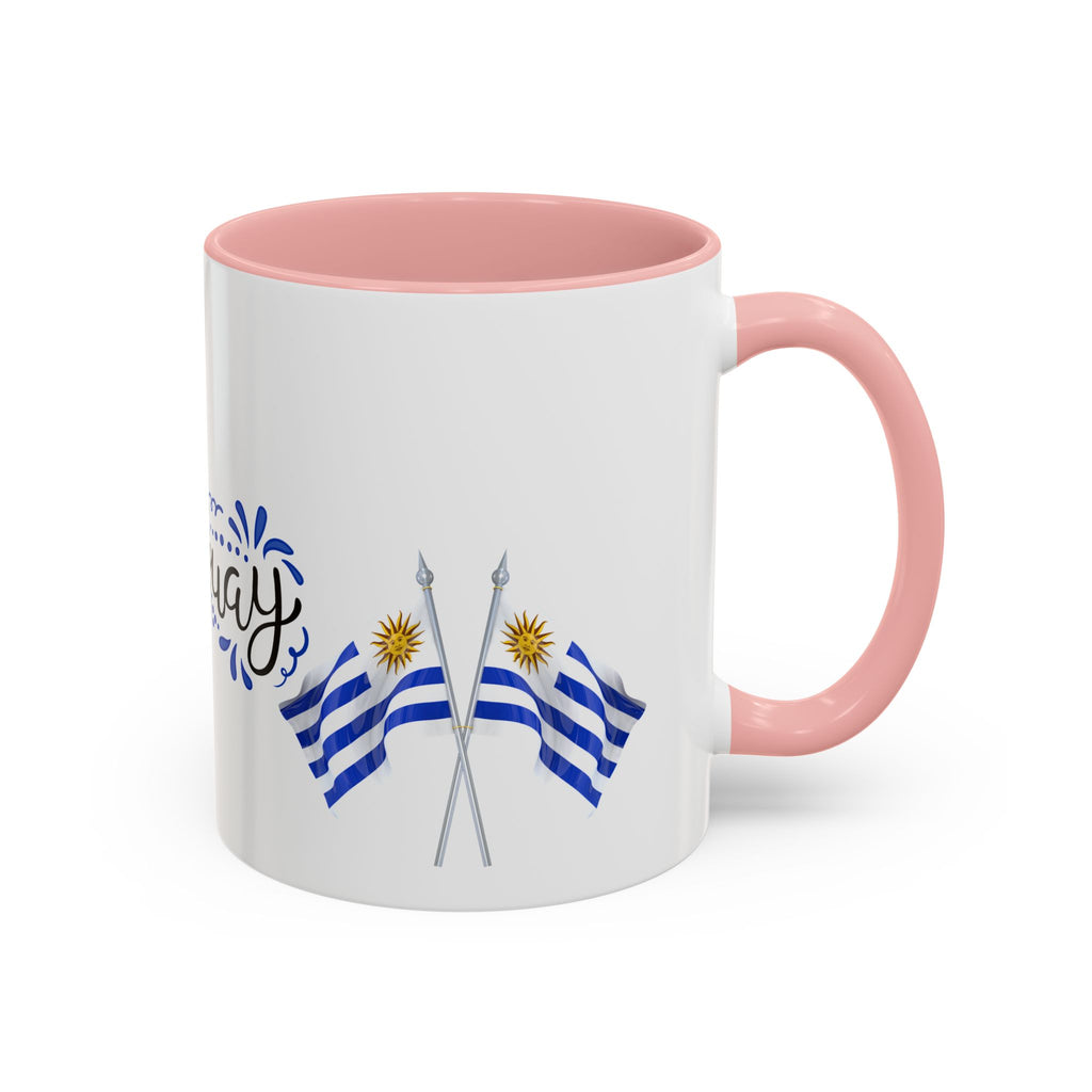 Uruguay Flag Accent Coffee Mug — Blue Sun National Pride 11/15oz