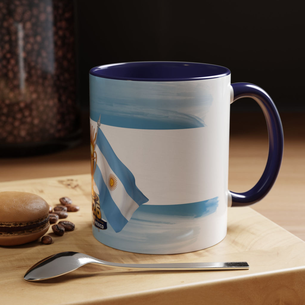 Argentina 2026 Soccer Trophy Coffee Mug – Copa USA Canada Mexico Fan Gift
