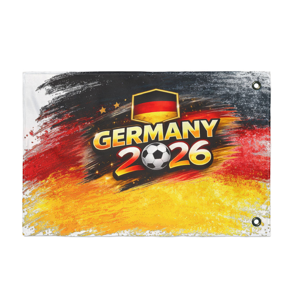 Germany 2026 Soccer Flag — Double-Sided Cup Fan Banner
