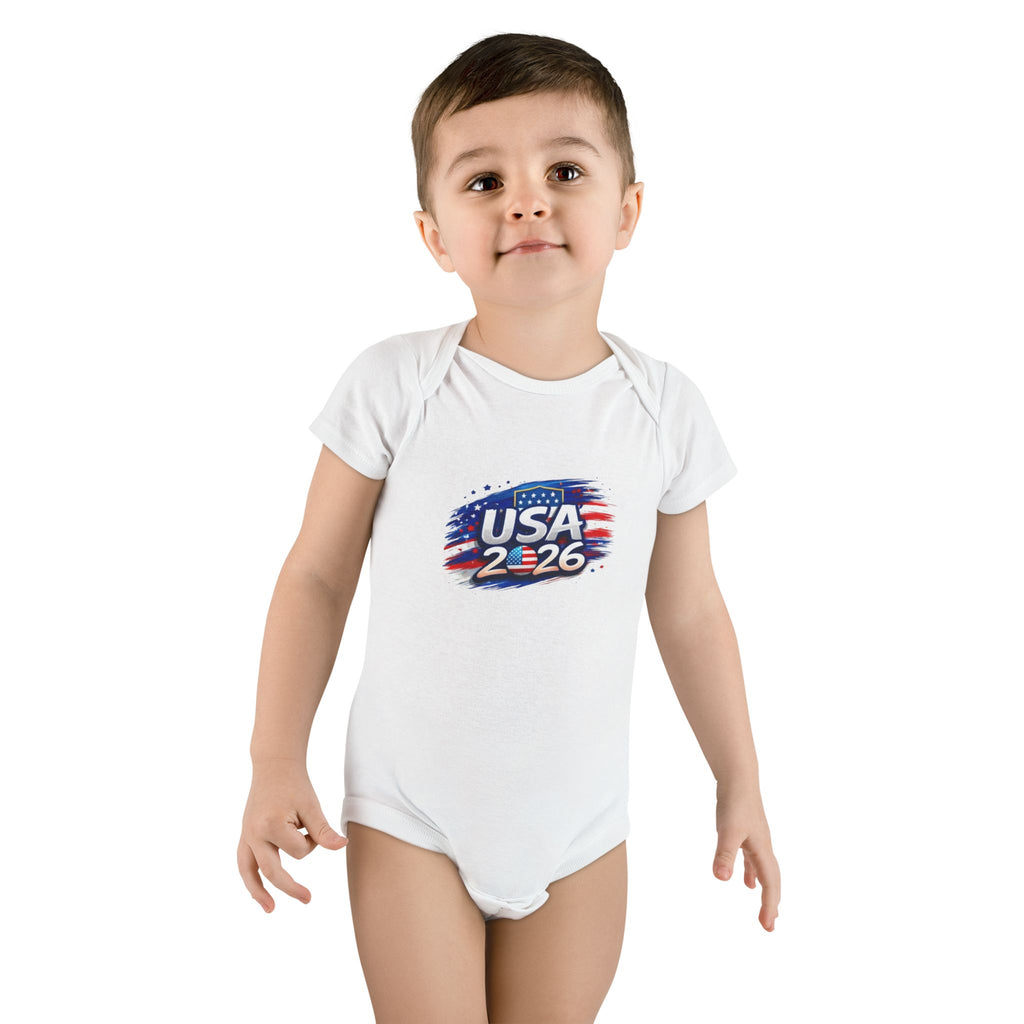 USA 2026 Baby Onesie –  Cup Soccer Infant Bodysuit