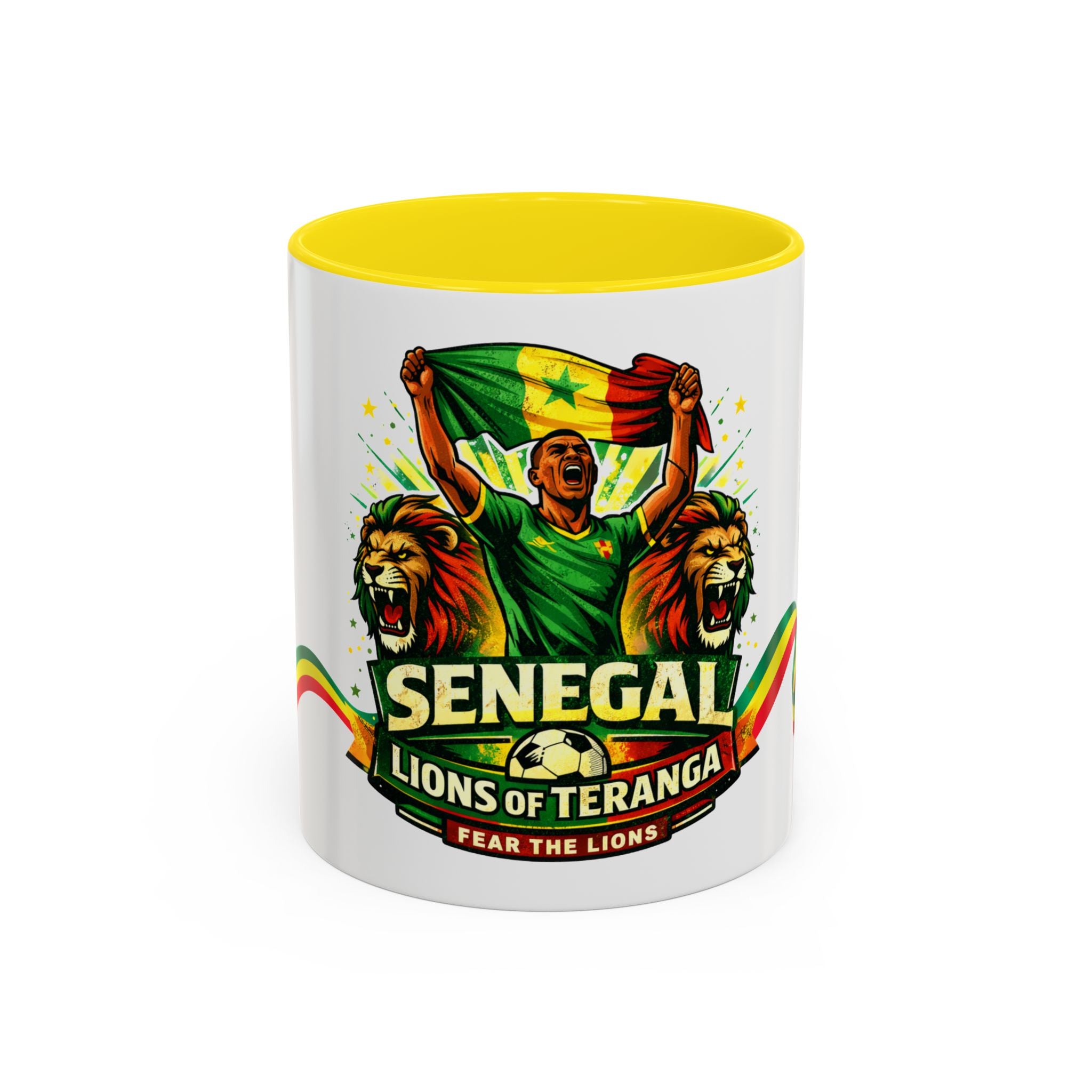 Senegal Lions of Teranga Coffee Mug – 11/15oz Accent Mug (Fear The Lions)
