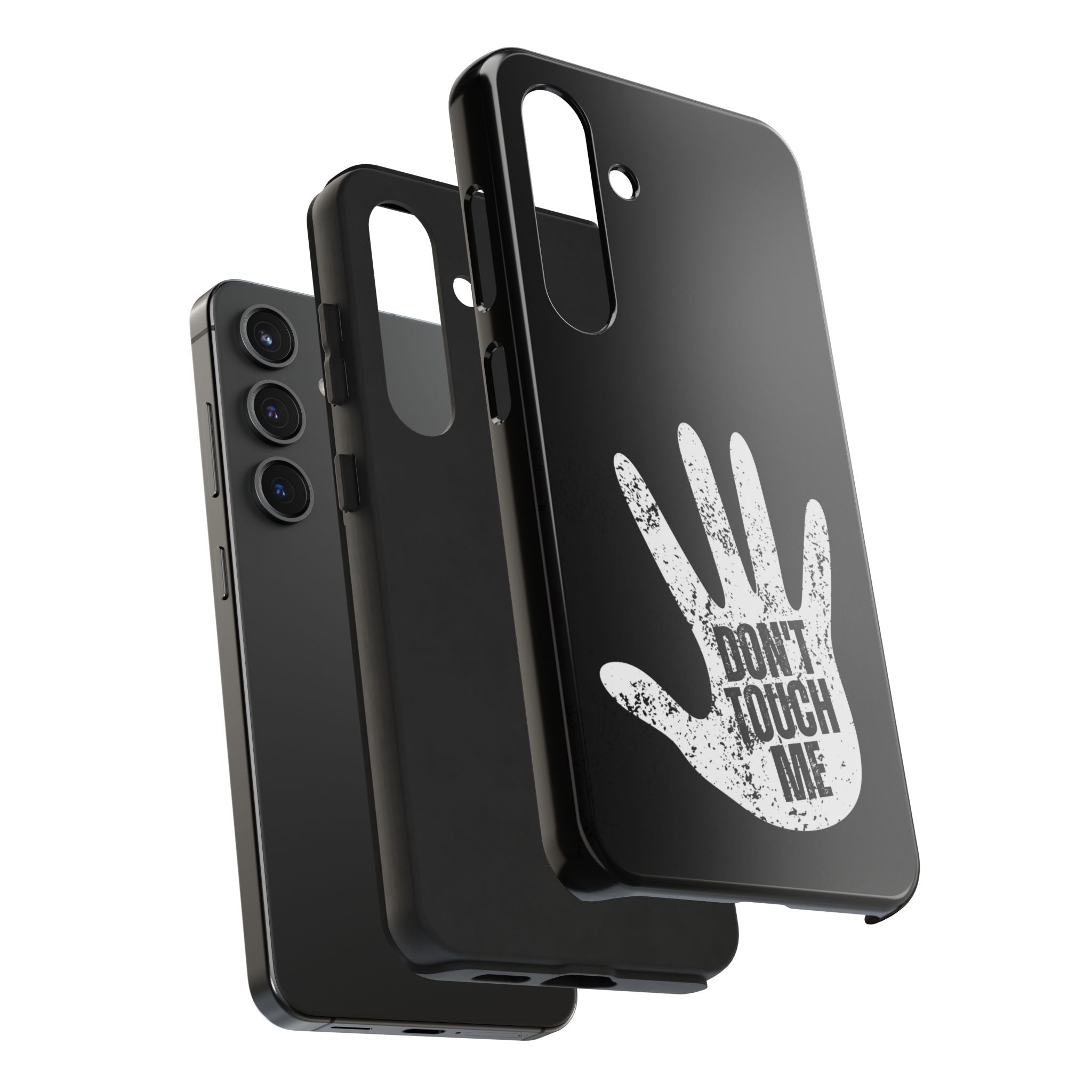 Phone Case — “Don’t Touch Me” Black Protective Tough Case
